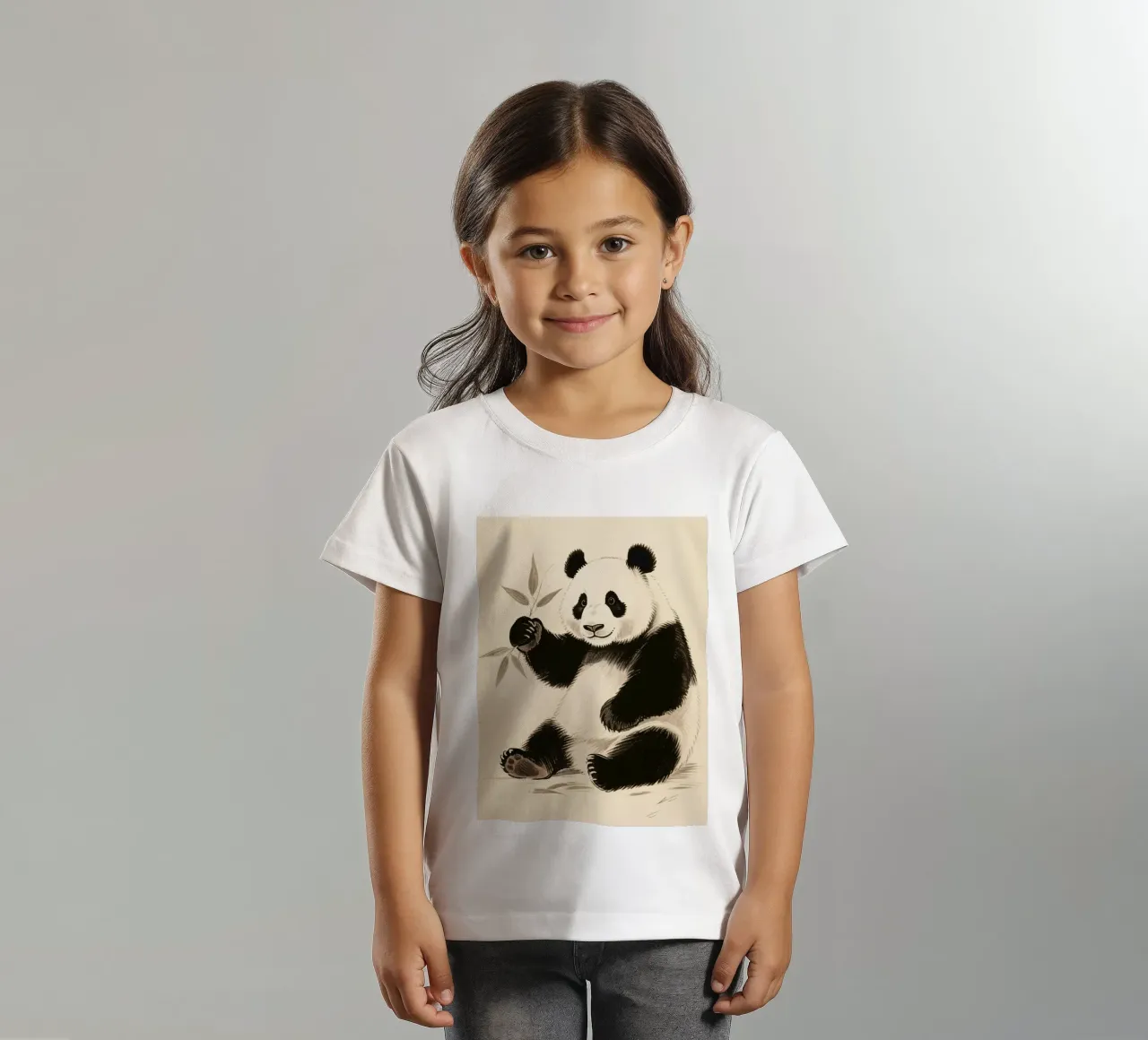 Panda t-shirt bambini da knowledge