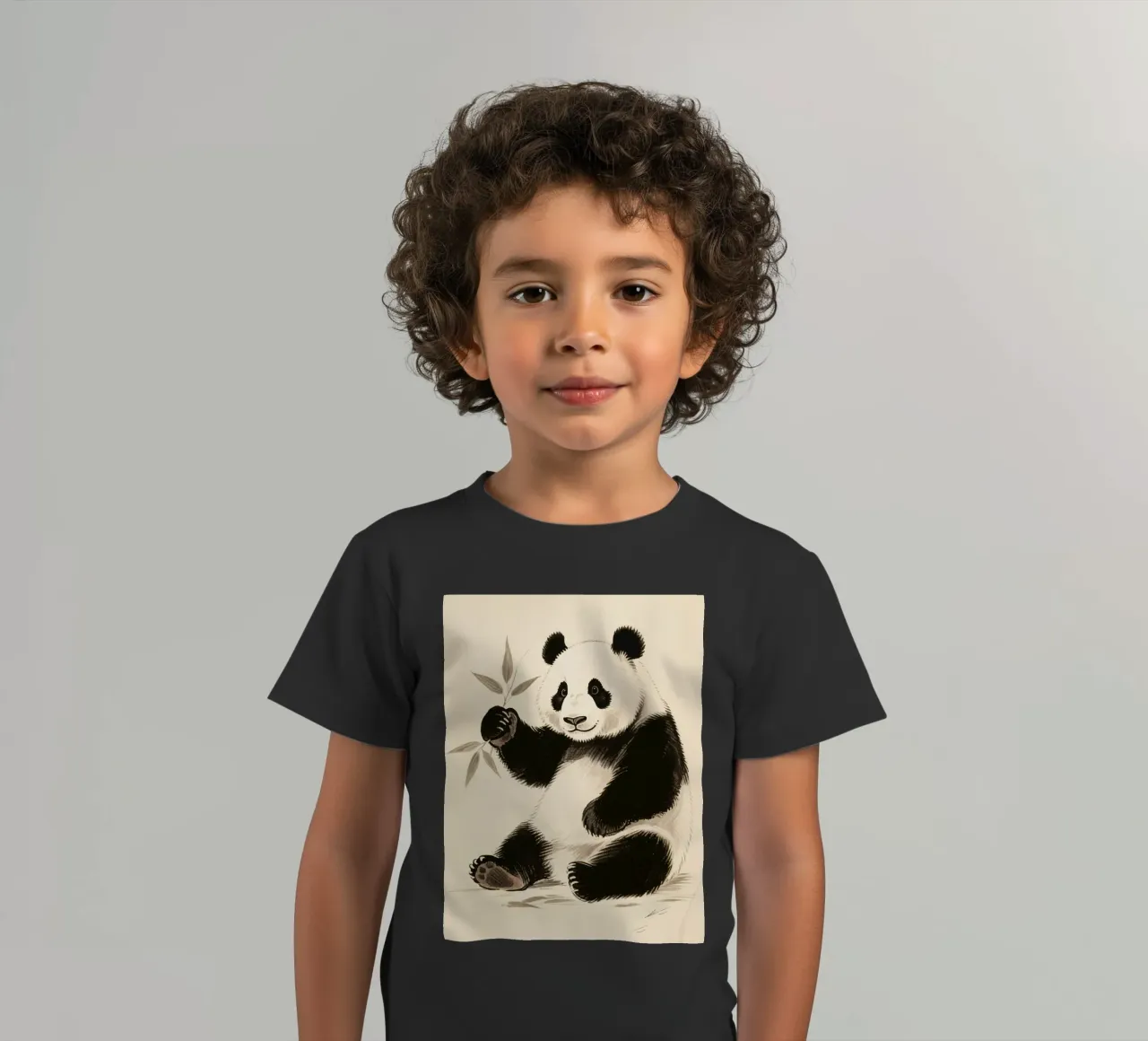 Panda t-shirt bambini da knowledge