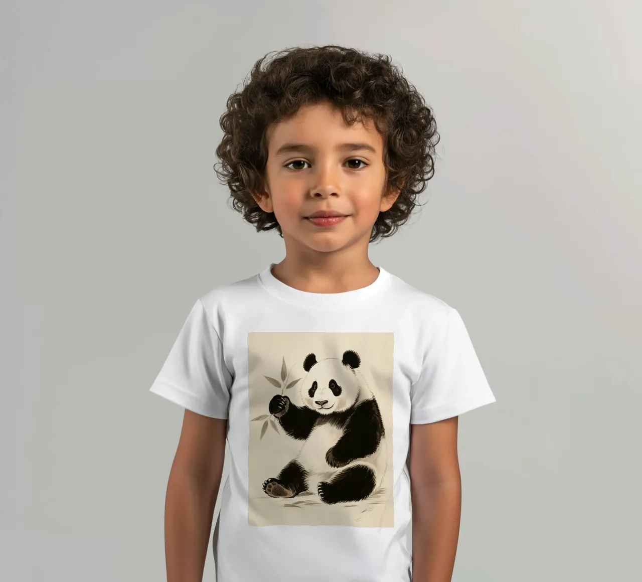 Panda t-shirt bambini da knowledge