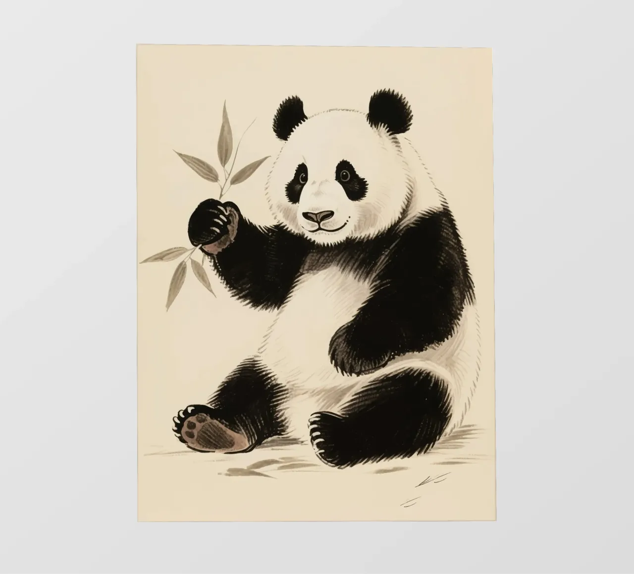 Panda fotobehang van knowledge