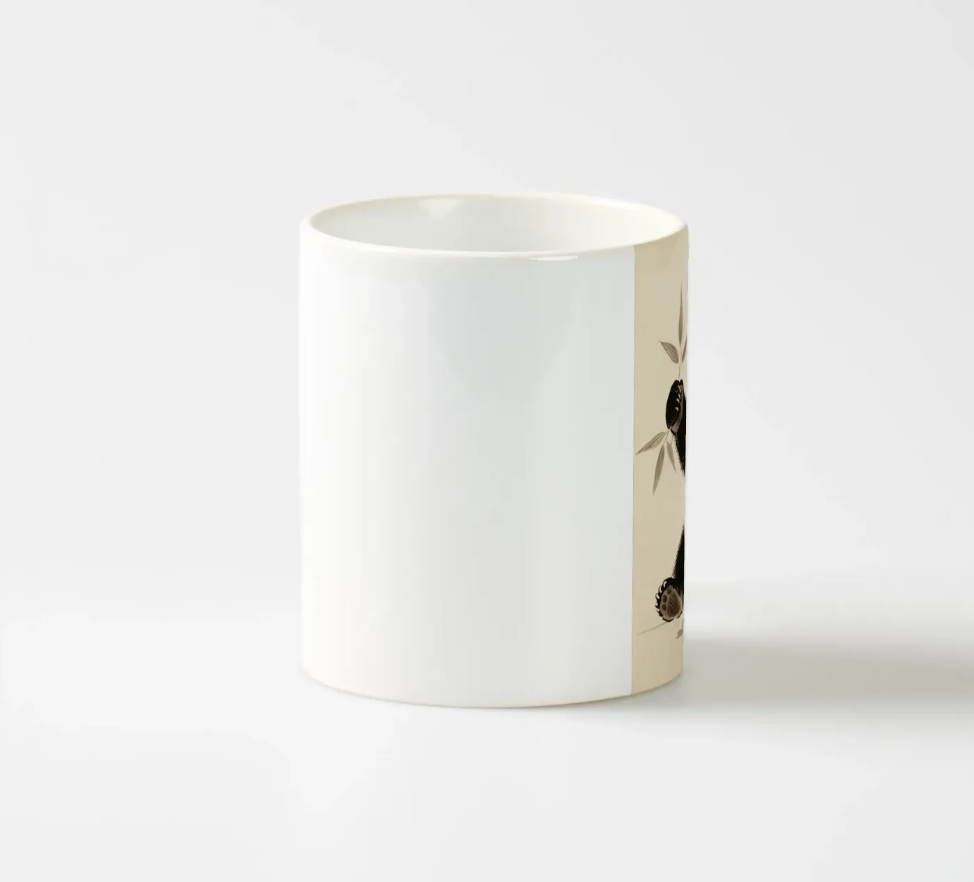 Panda ceramic mug by knowledge