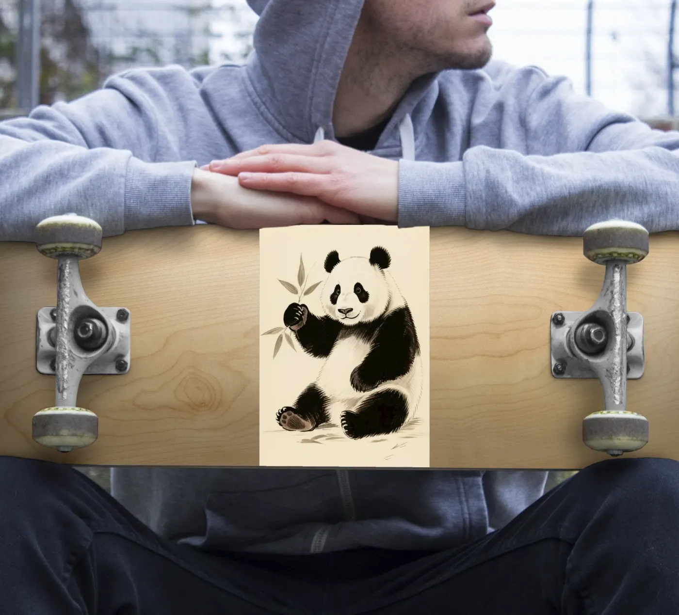 Panda adesivo da knowledge
