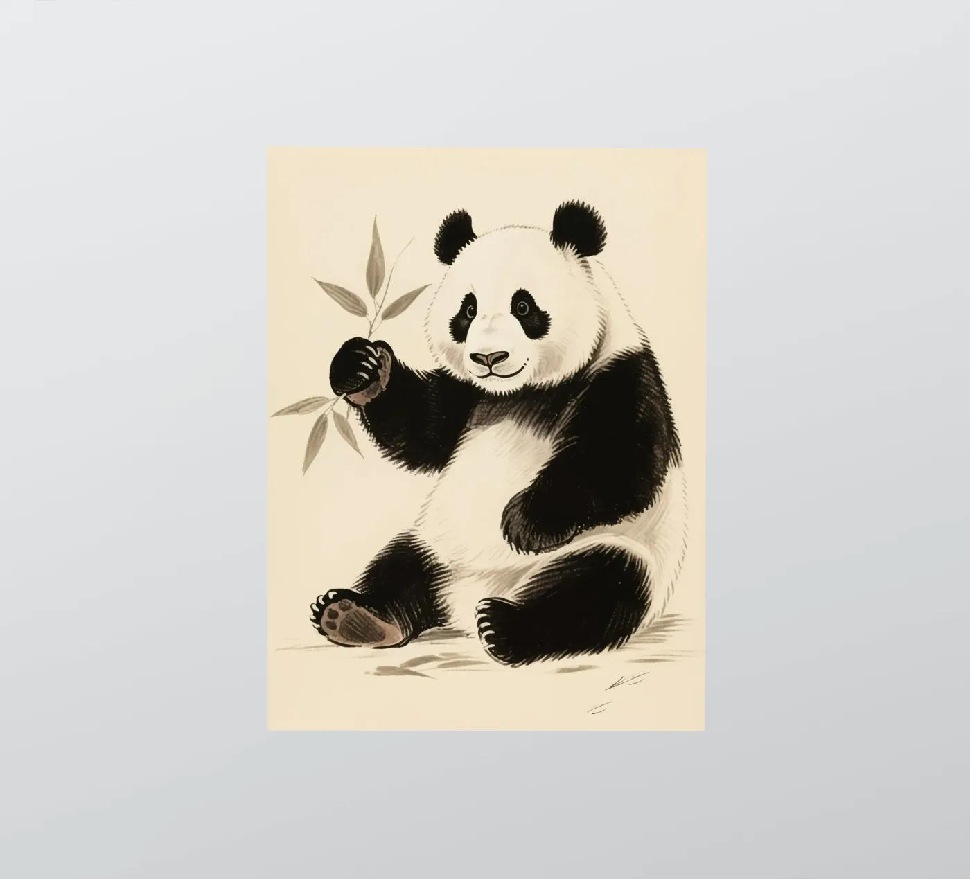 Panda adesivo da knowledge