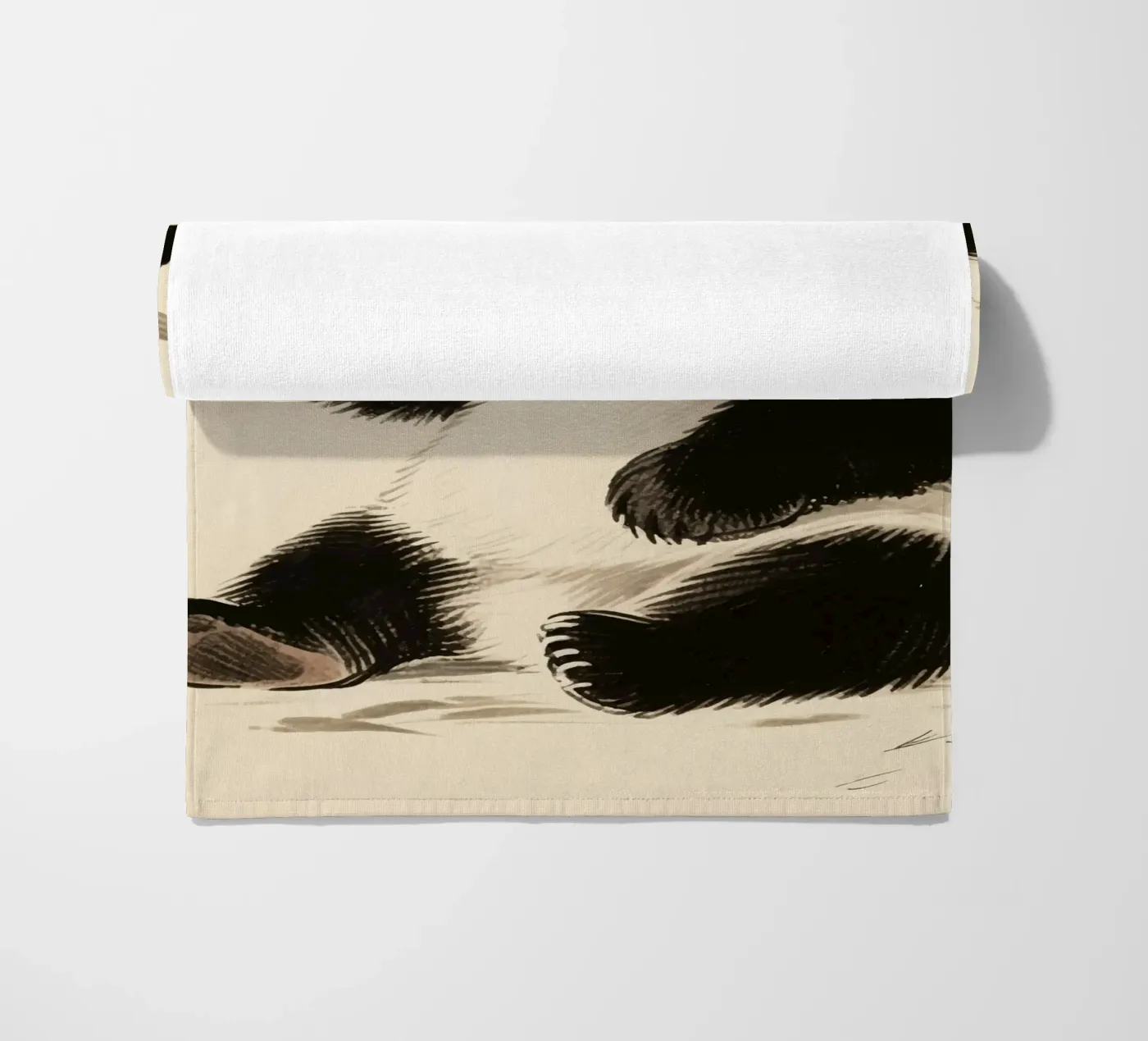 Panda serviette de plage de knowledge