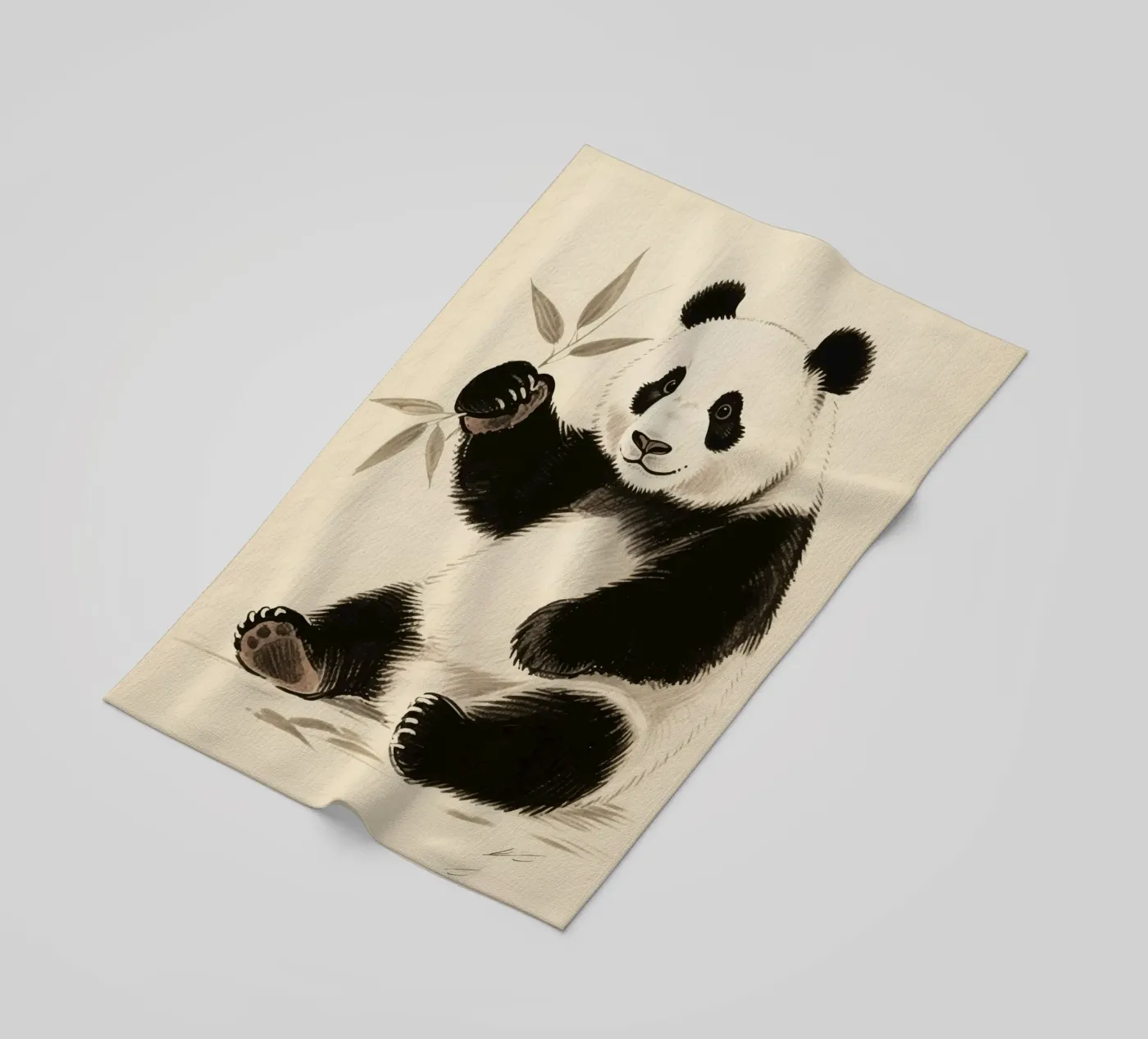 Panda beach towel by knowledge