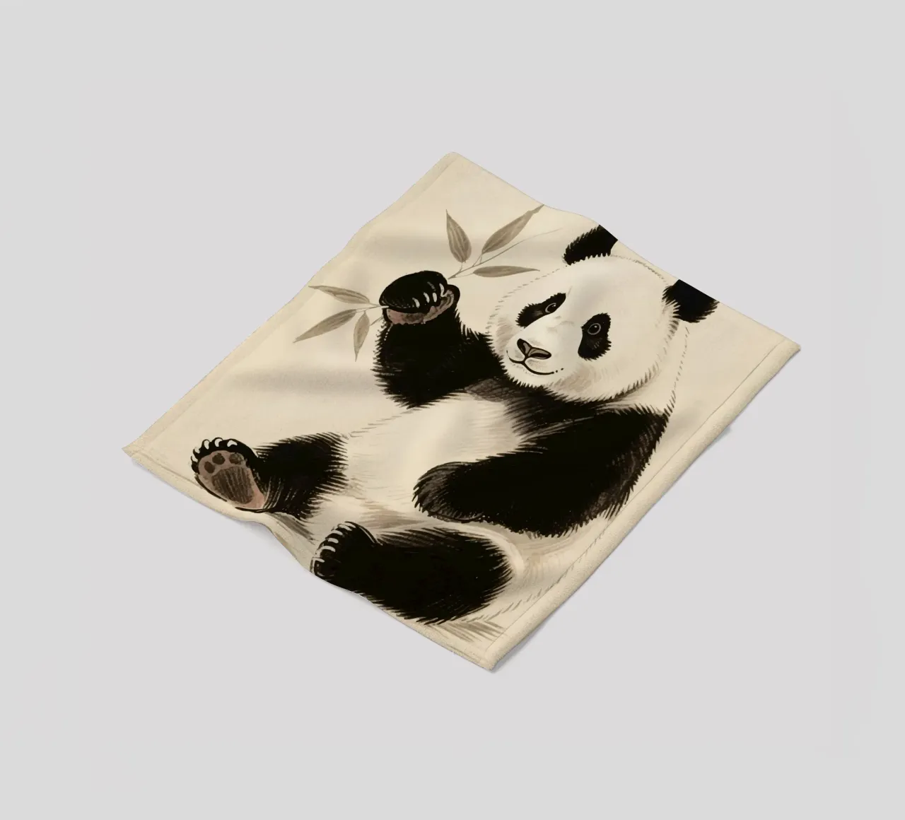 Panda Fleecedecke von knowledge
