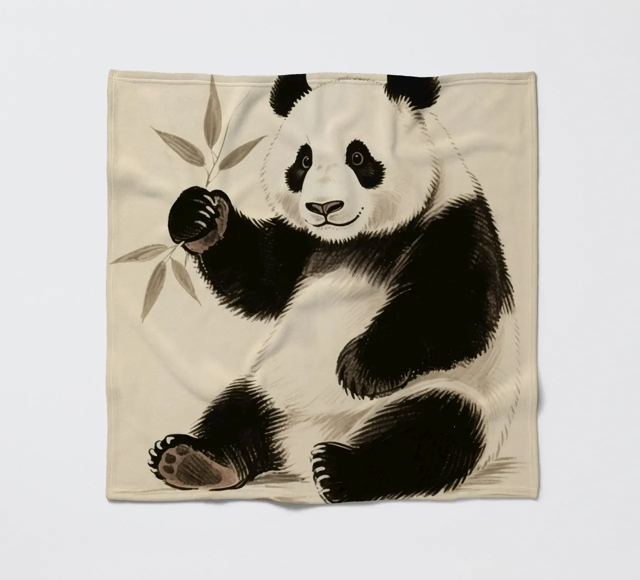 Panda Fleecedecke von knowledge