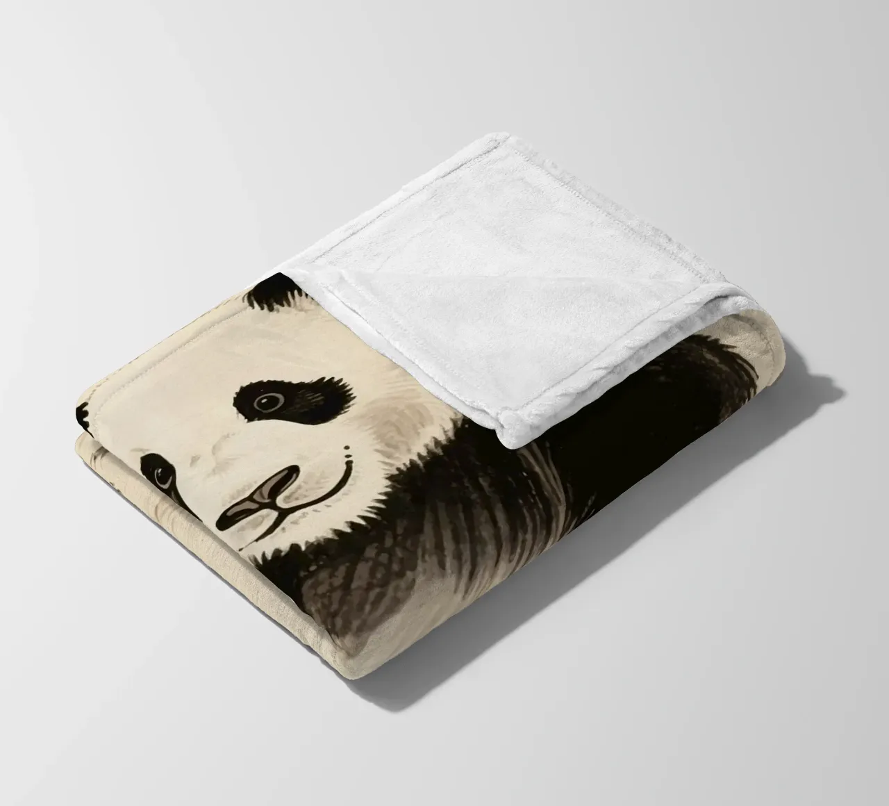 Panda Fleecedecke von knowledge