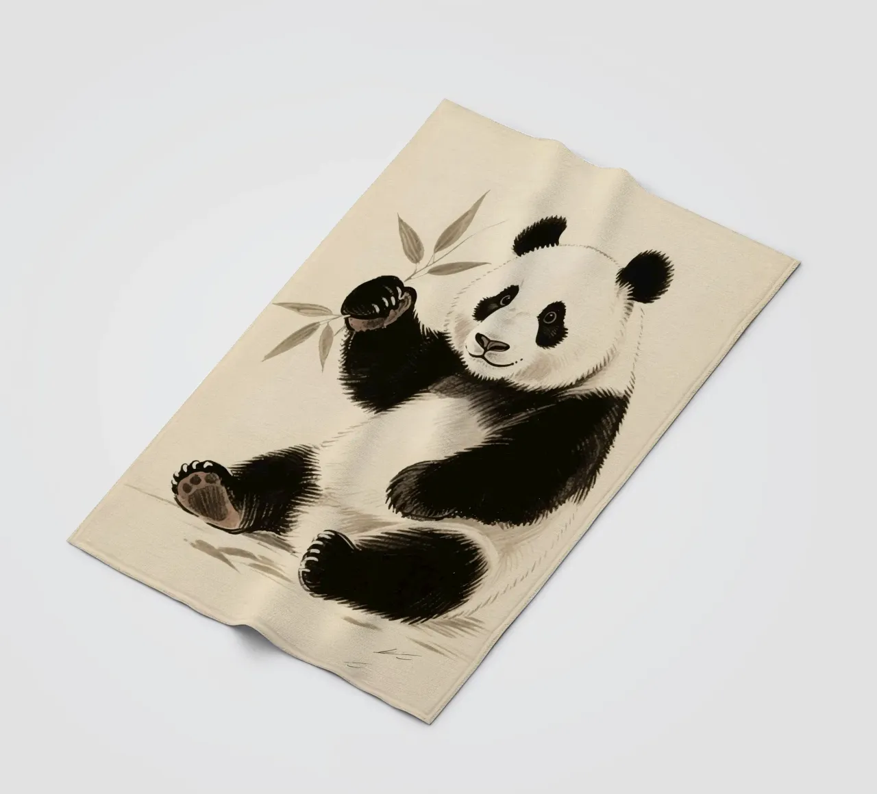 Panda Fleecedecke von knowledge
