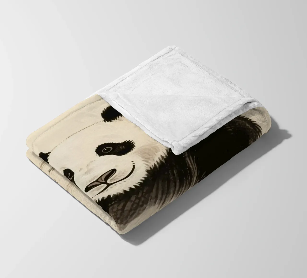Panda Fleecedecke von knowledge