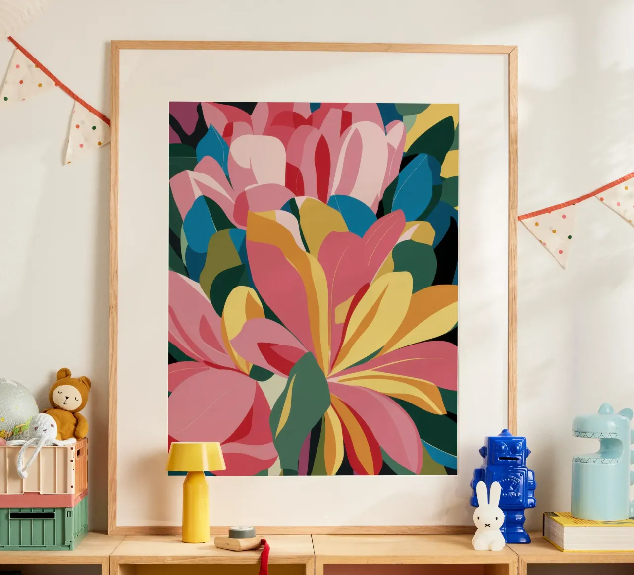 Fusione di petali in grassetto poster con telaio in plastica da Orchid Patina