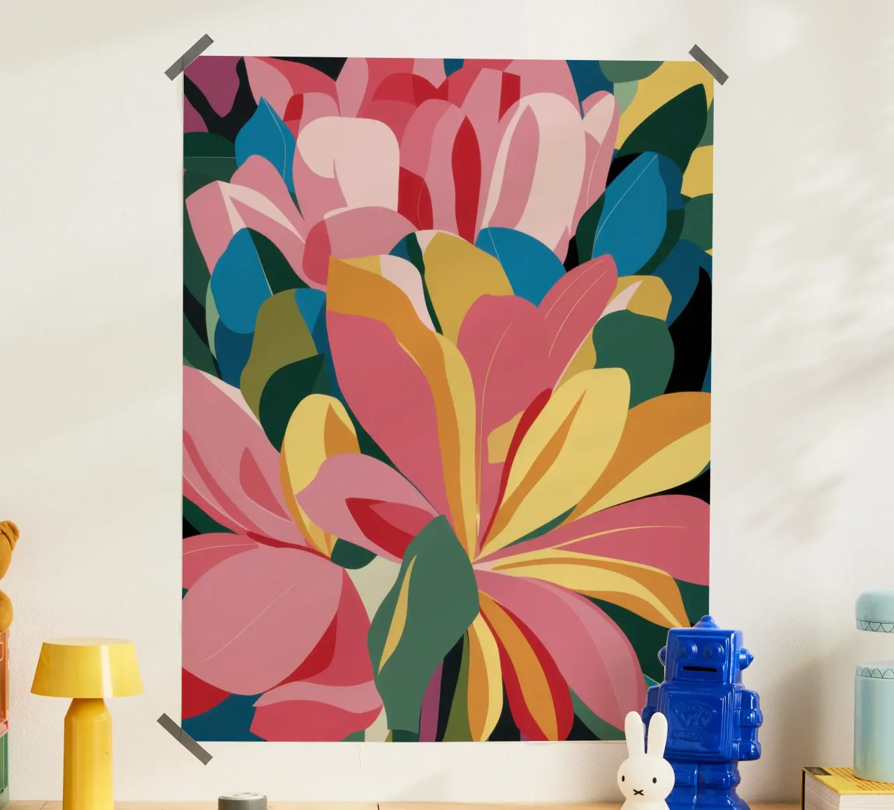 Fusione di petali in grassetto poster con telaio in plastica da Orchid Patina