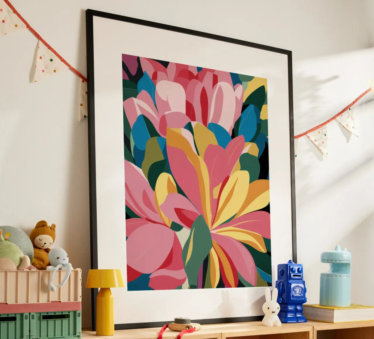 Fusione di petali in grassetto poster con telaio in plastica da Orchid Patina