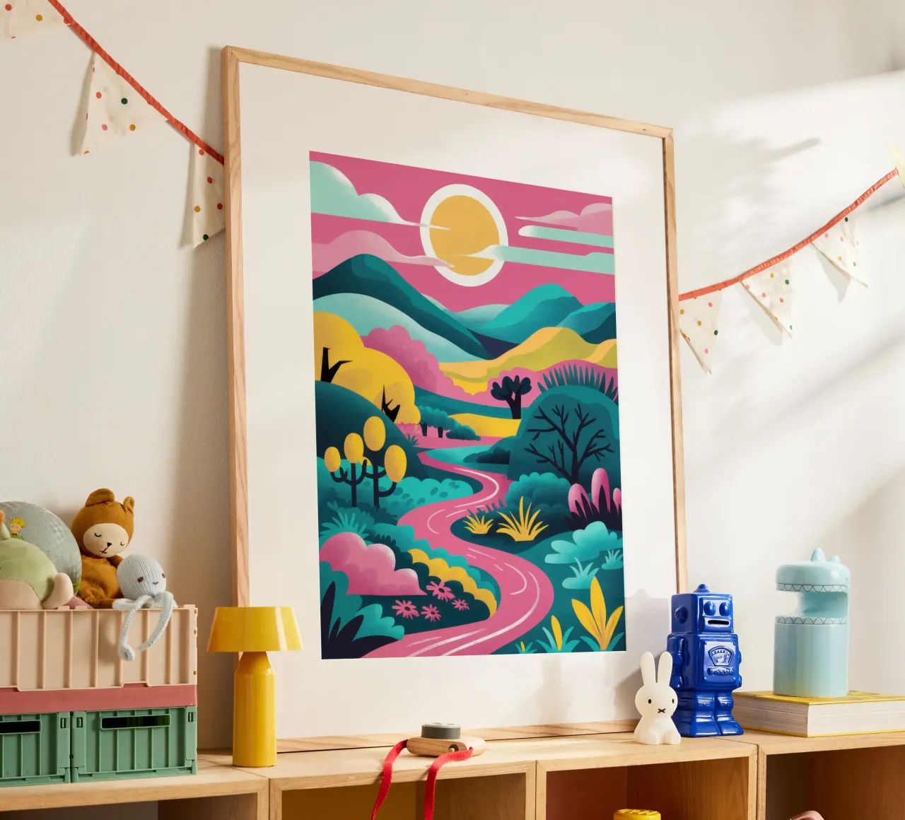 Sentiero della Valle del Pastello poster da Sure Paint