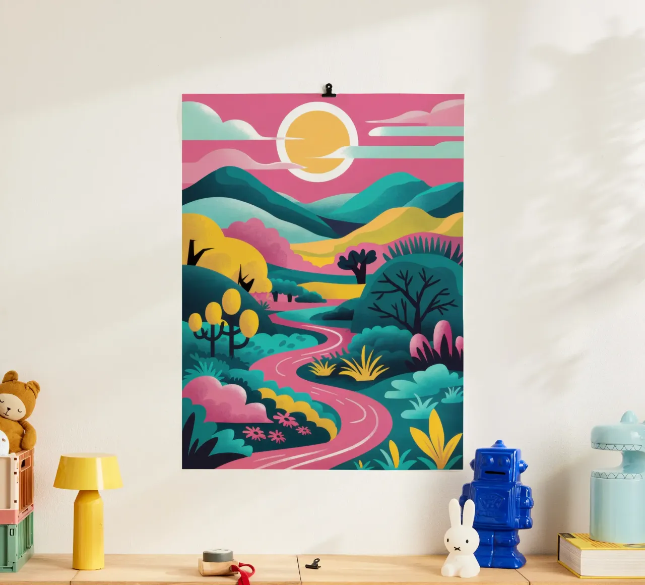 Sentiero della Valle del Pastello poster da Sure Paint