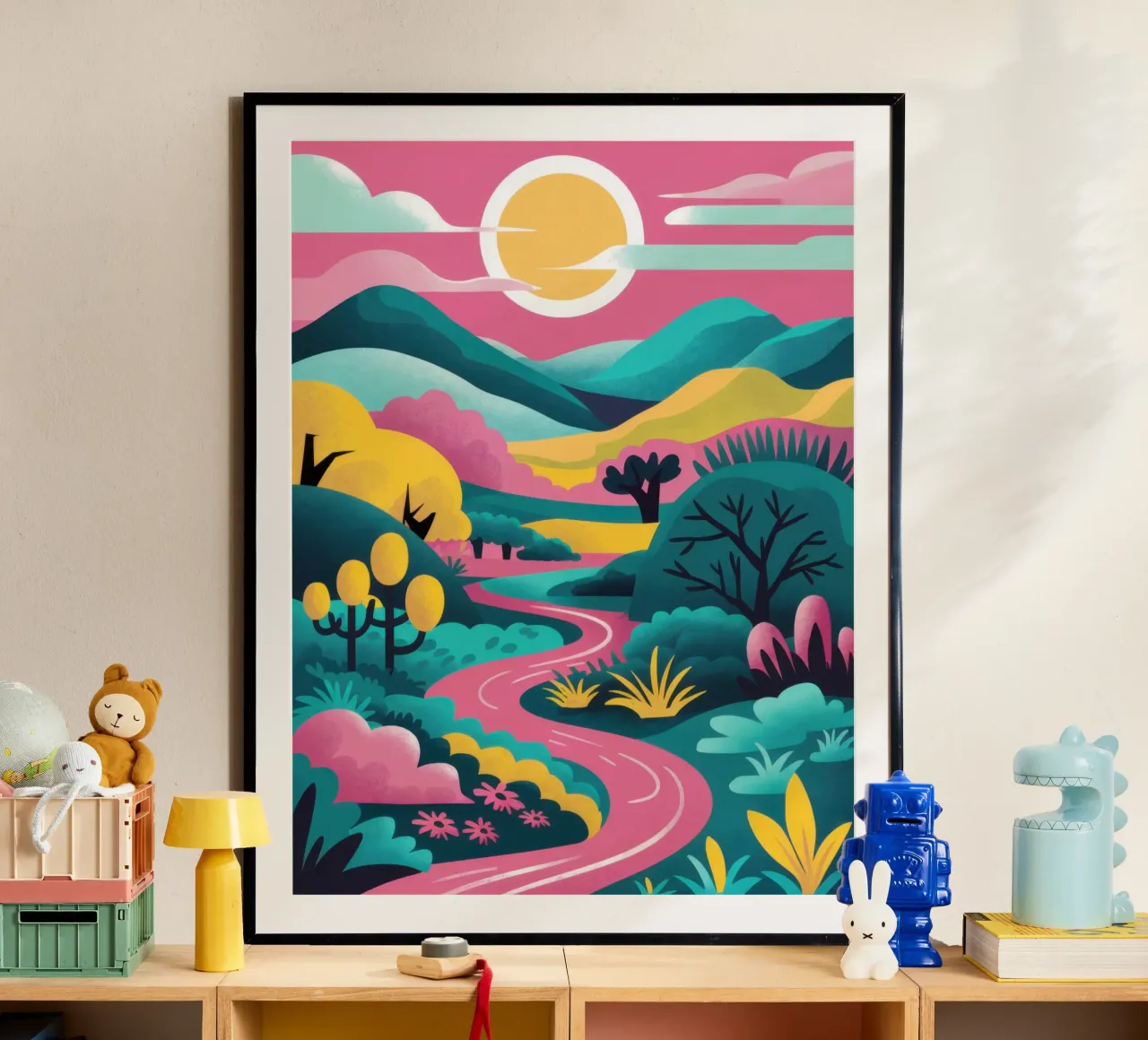 Sentiero della Valle del Pastello poster da Sure Paint