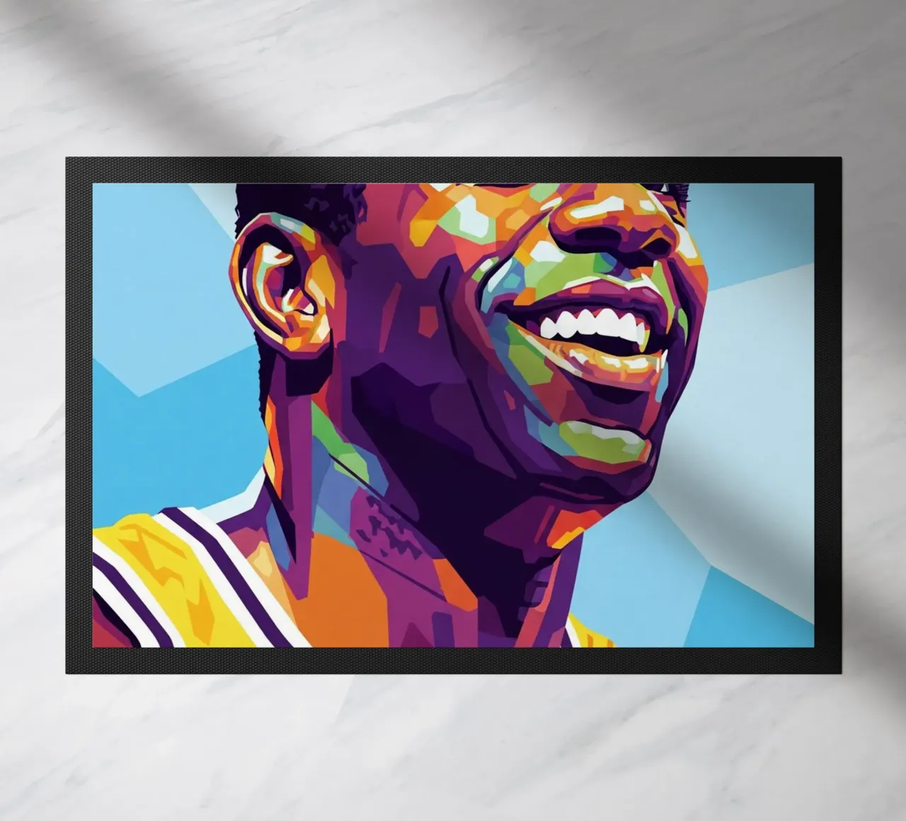 Magic Johnson con il suo iconico sorriso zerbino da Hantamrata