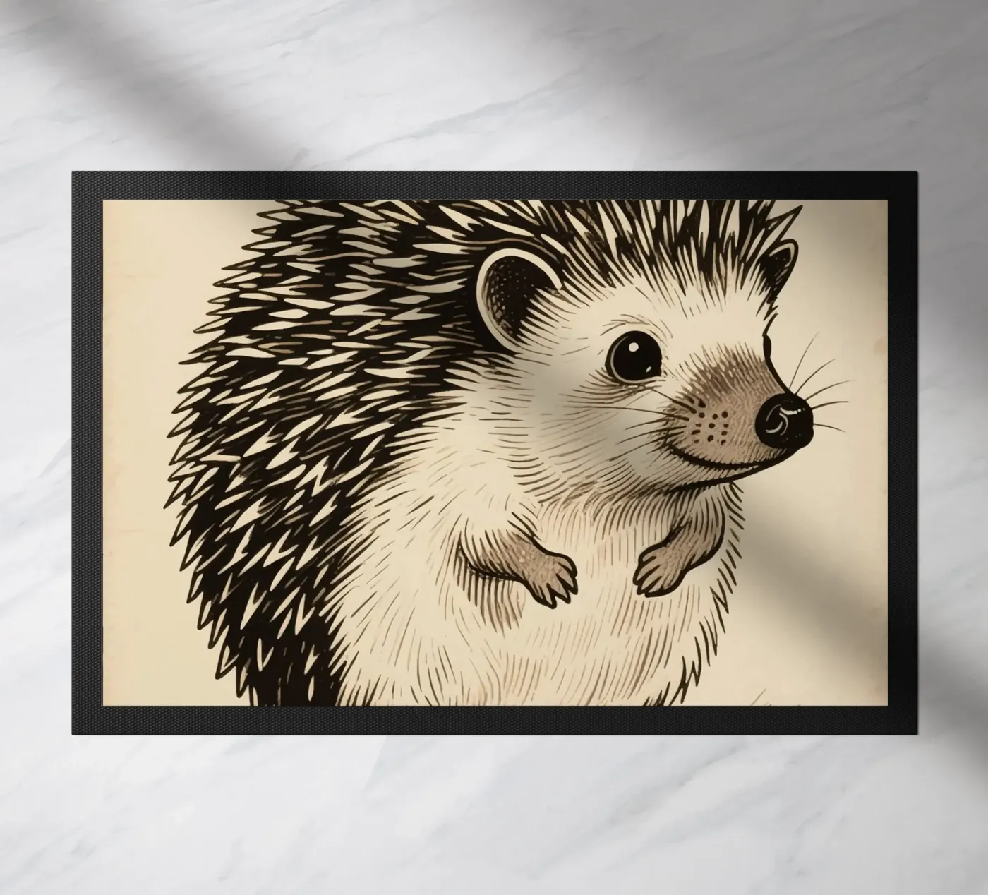 Hedgehog Fußmatte von knowledge