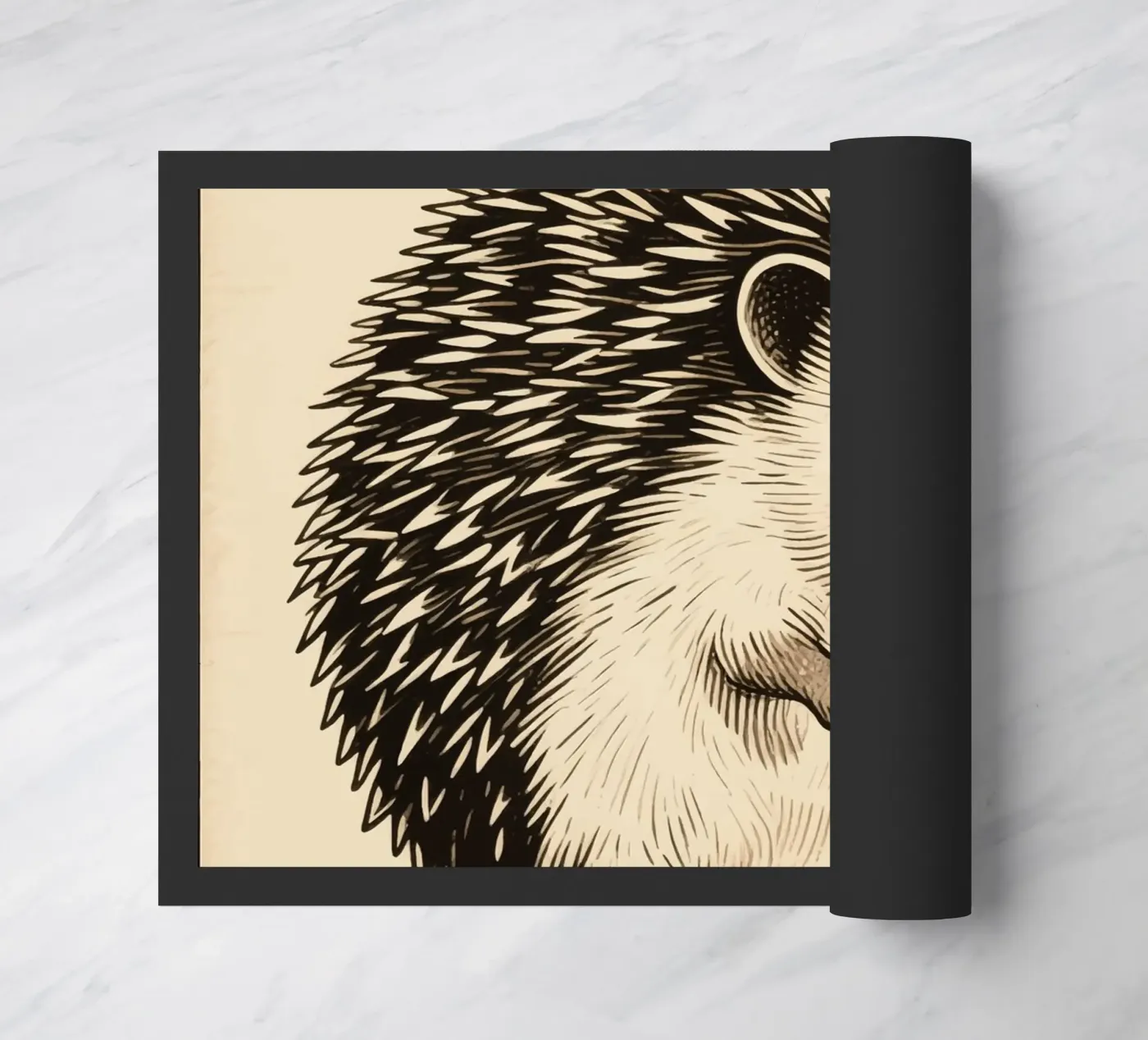 Hedgehog Fußmatte von knowledge
