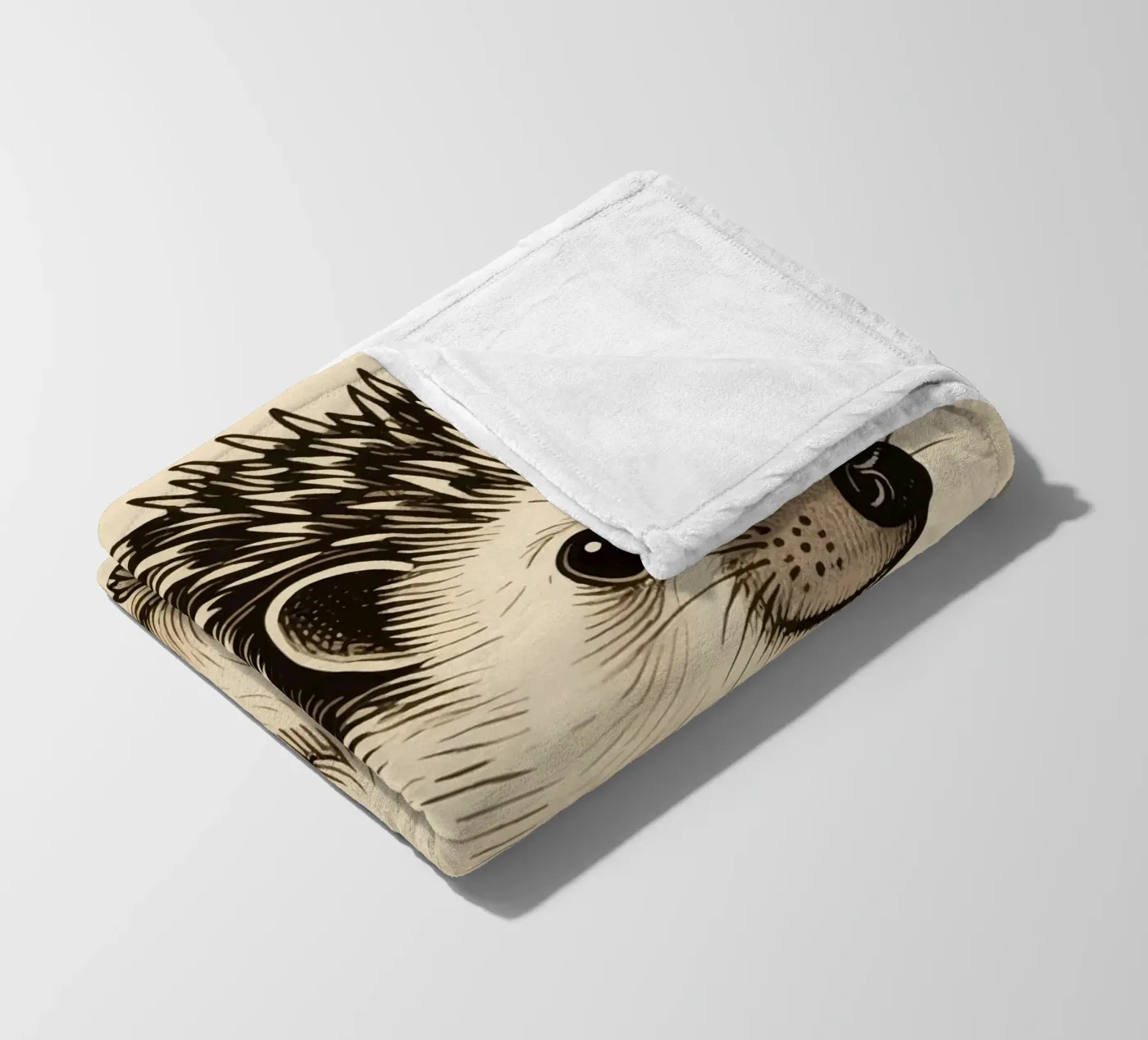 Riccio coperta in pile da knowledge