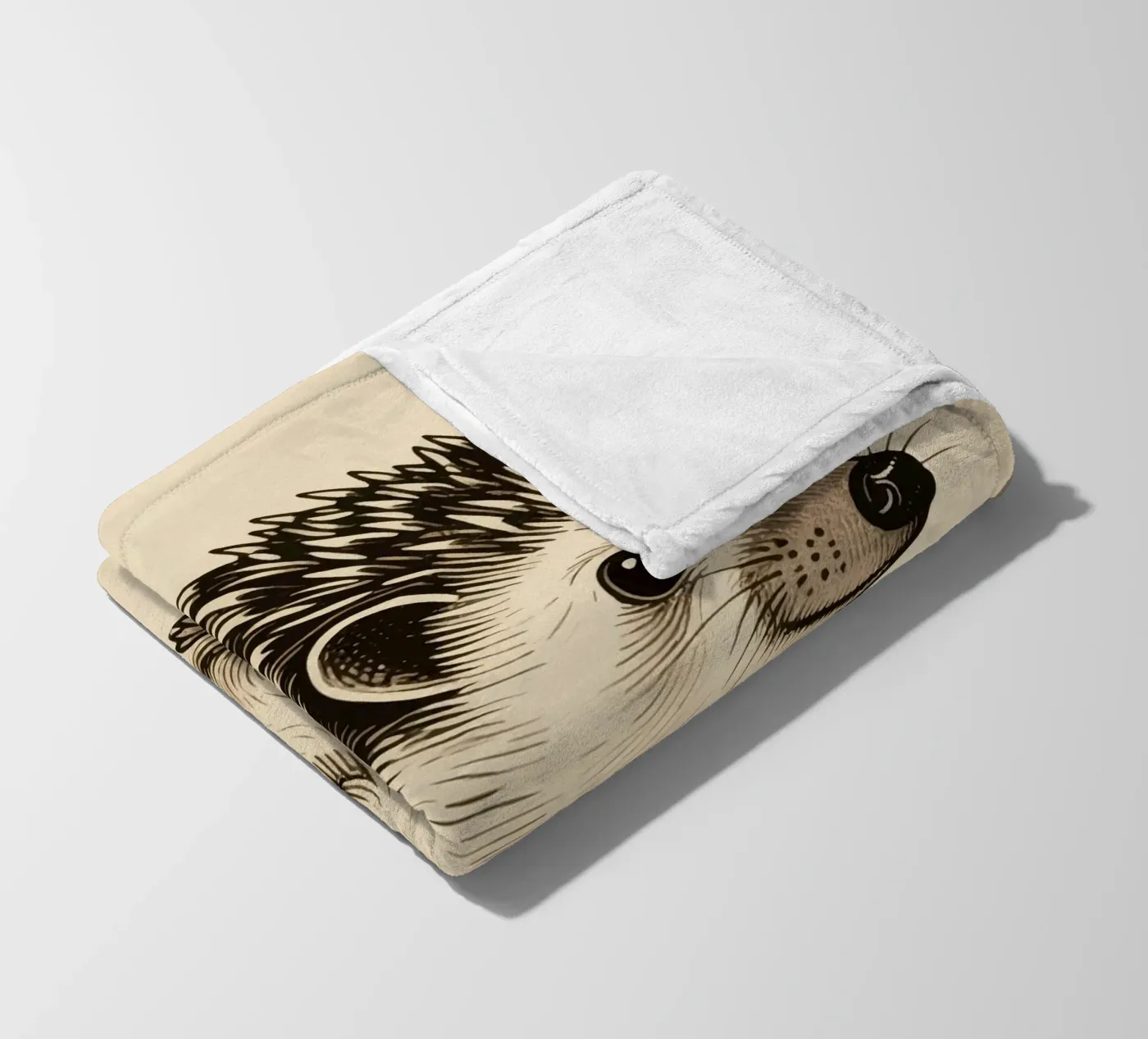 Riccio coperta in pile da knowledge