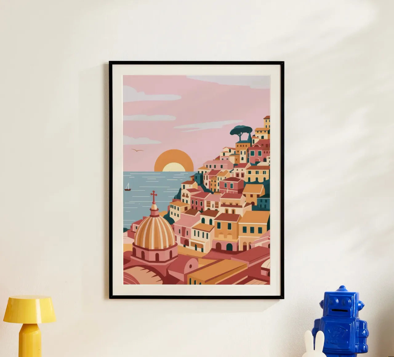 Bagliore del tramonto di Amalfi poster da Orchid Patina