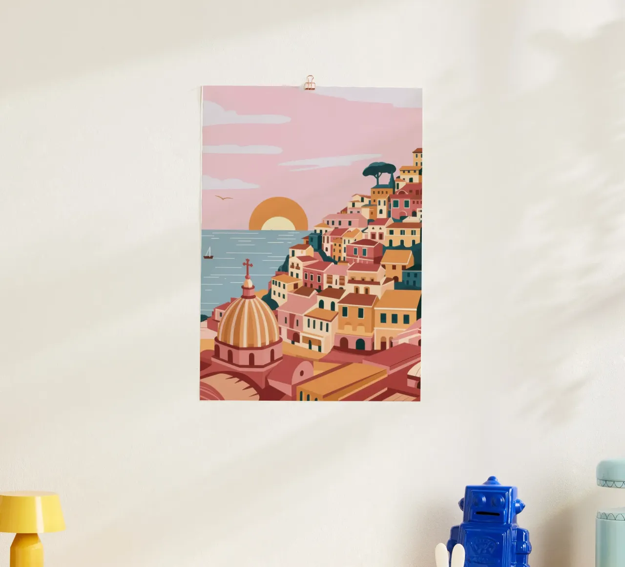 Bagliore del tramonto di Amalfi poster da Orchid Patina