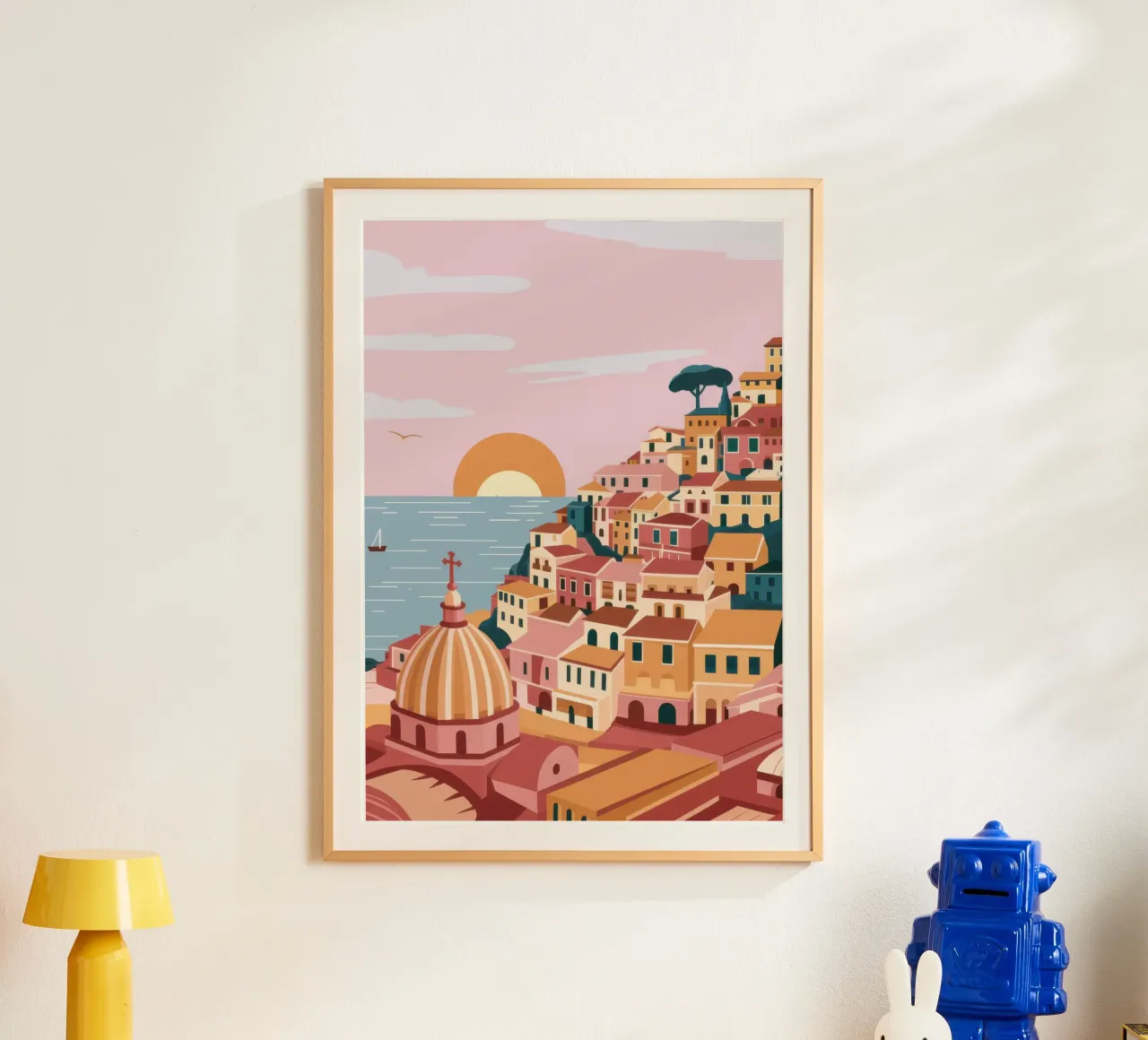 Bagliore del tramonto di Amalfi poster da Orchid Patina