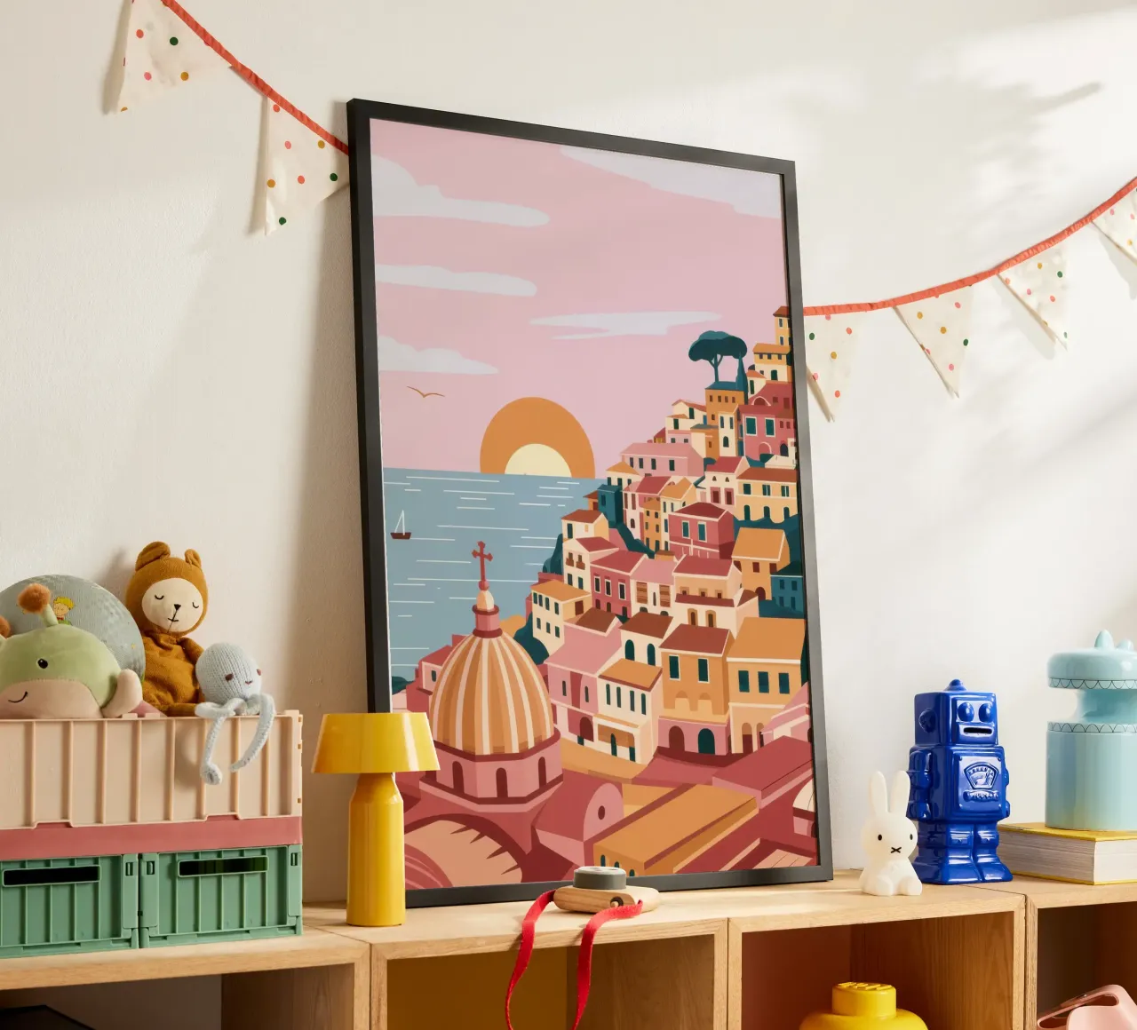 Bagliore del tramonto di Amalfi poster da Orchid Patina