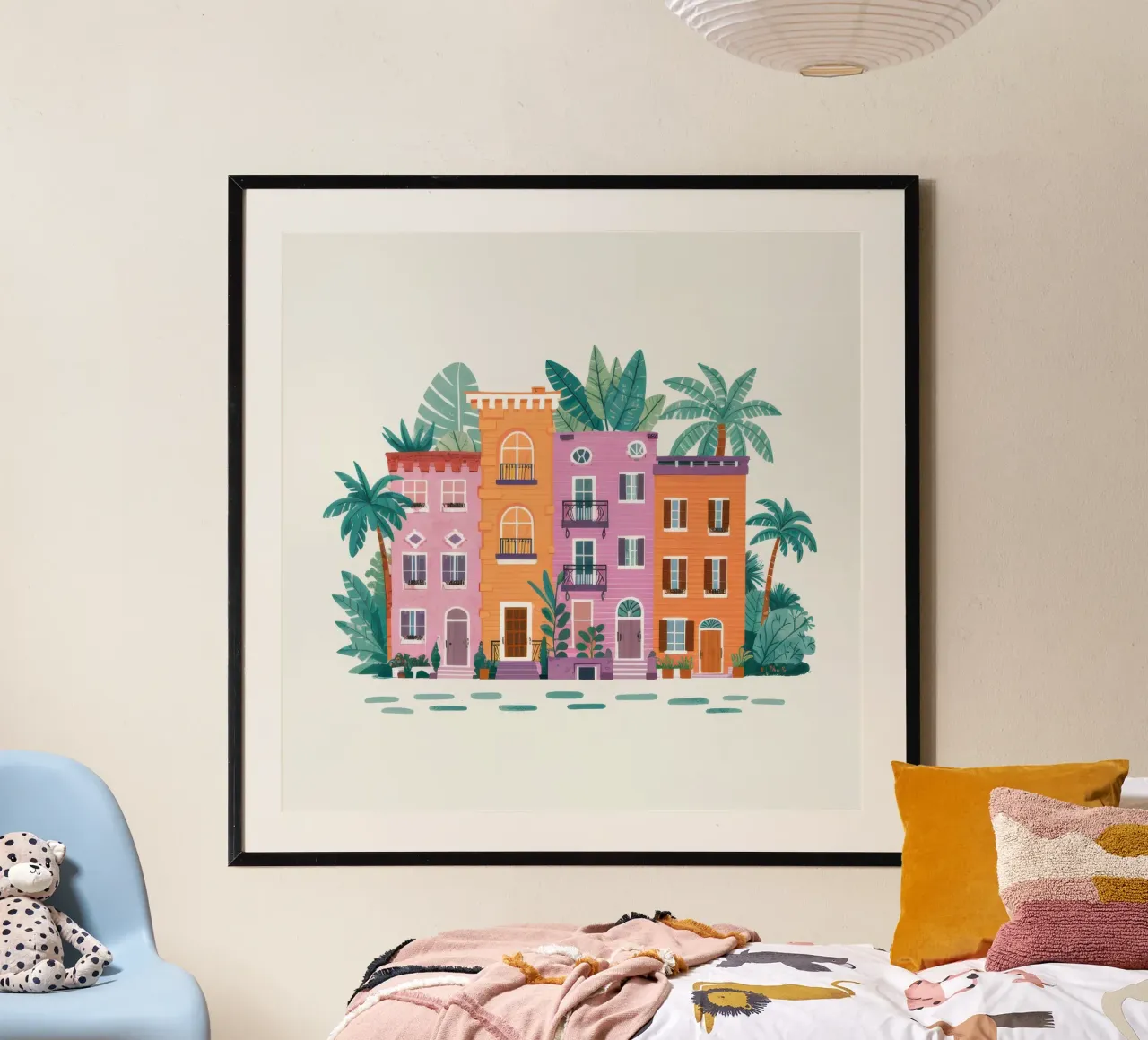Villa urbana tropicale poster da Enter Bloom