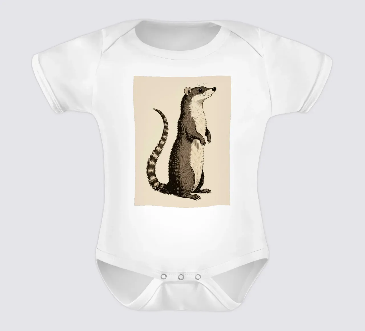 Mongoose Kurzarm Babybody von knowledge