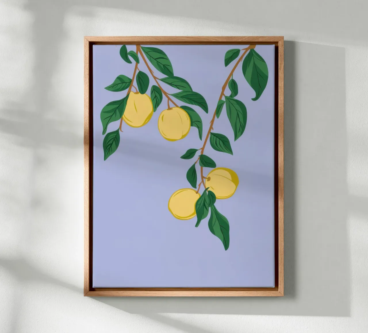 Ninna nanna alla lavanda e al limone tela con Cornice a cassetta da Sure Paint