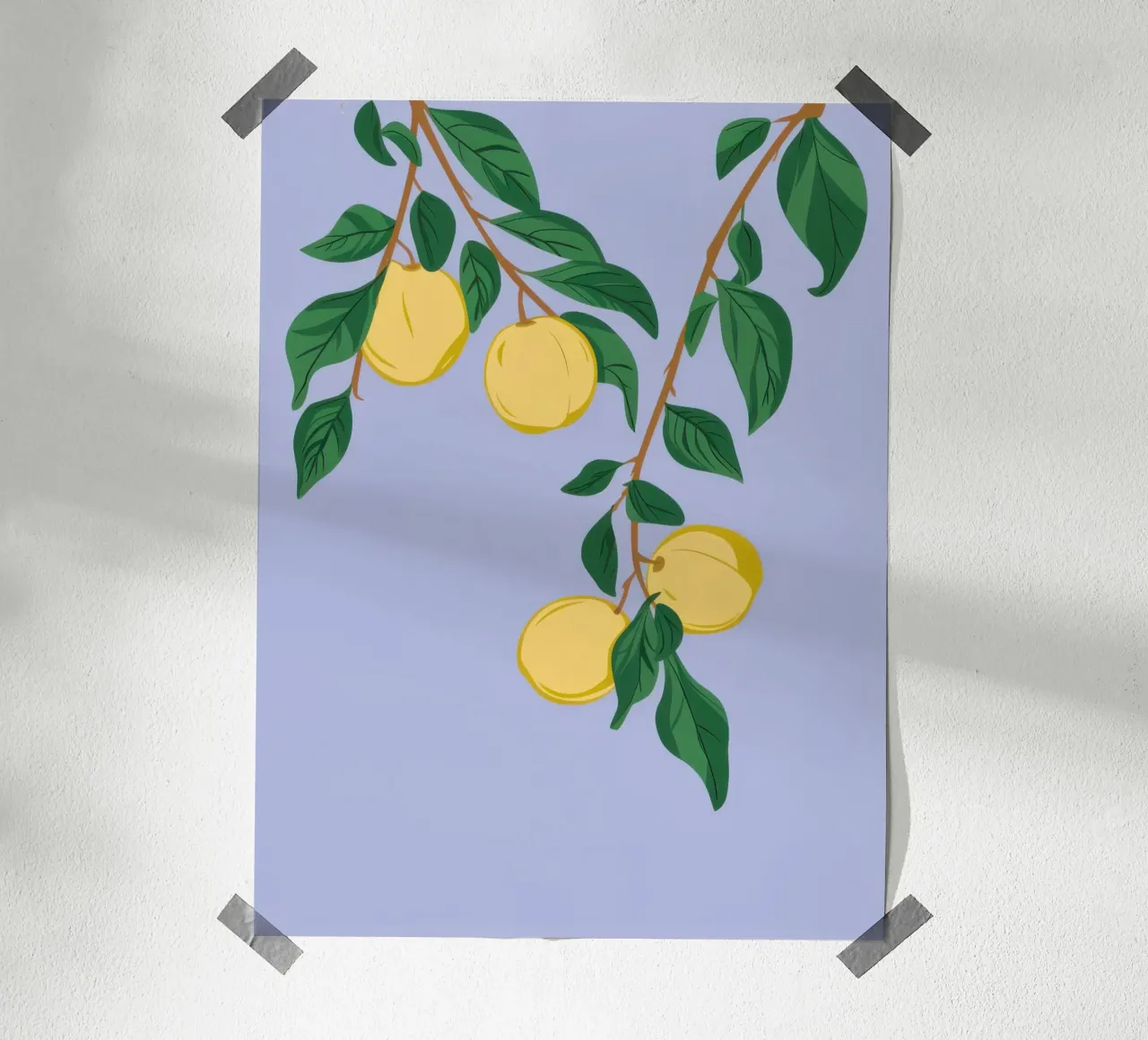 Lavendel-Zitrone Wiegenlied Poster von Sure Paint