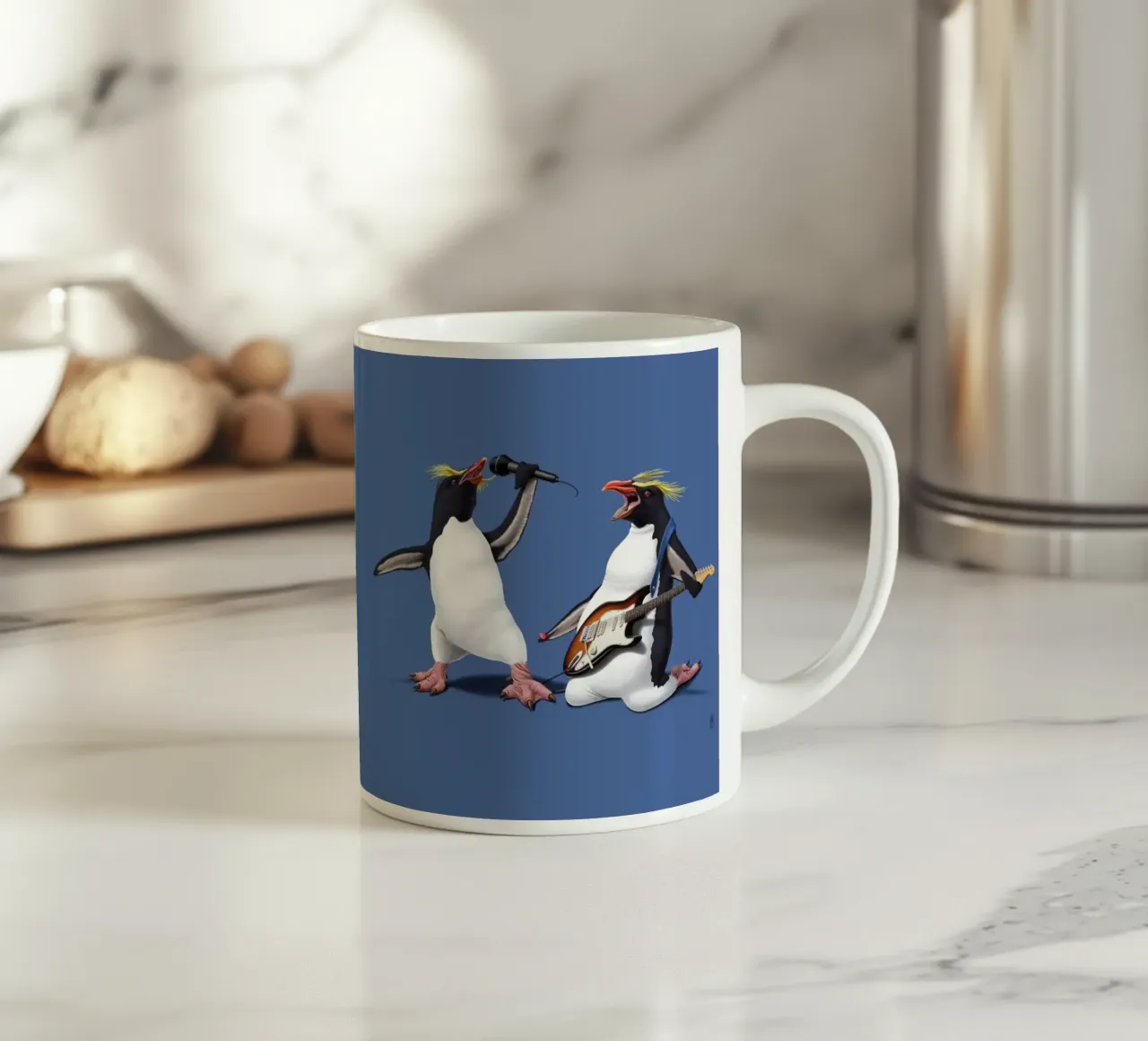 Rock (Coloured) tazza in ceramica da Rob Art | Illustration
