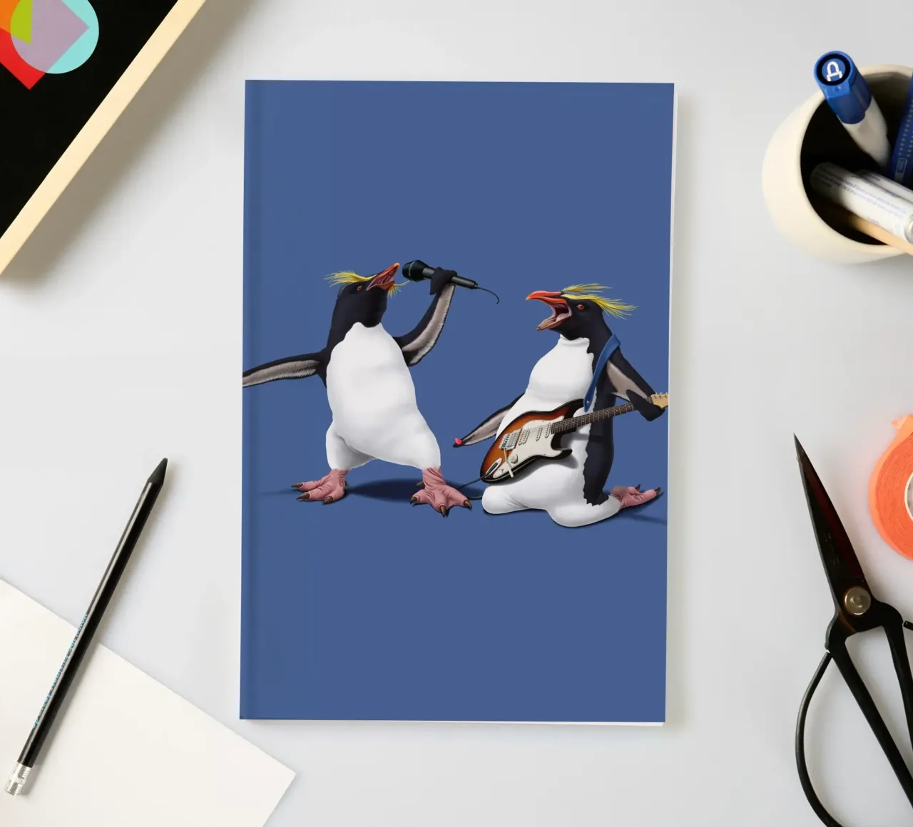 Rock (Coloured) notebook by Rob Art | Illustration