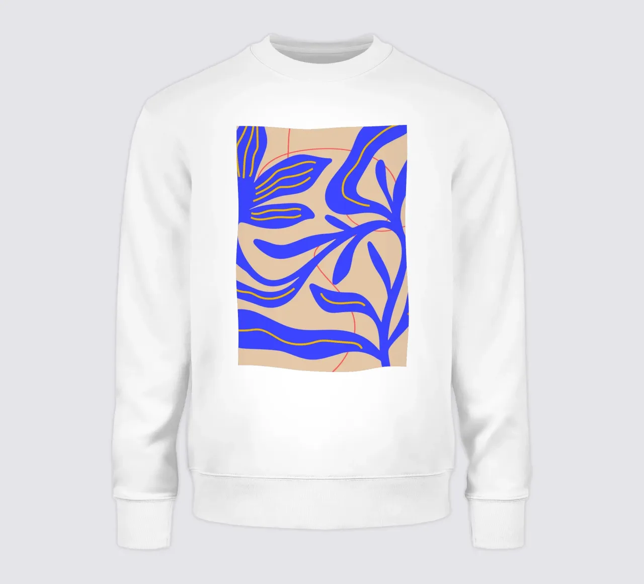 Abstract Leaf & Flower Art Print | Botanical  | Modern sudadera de PrintCessStudio