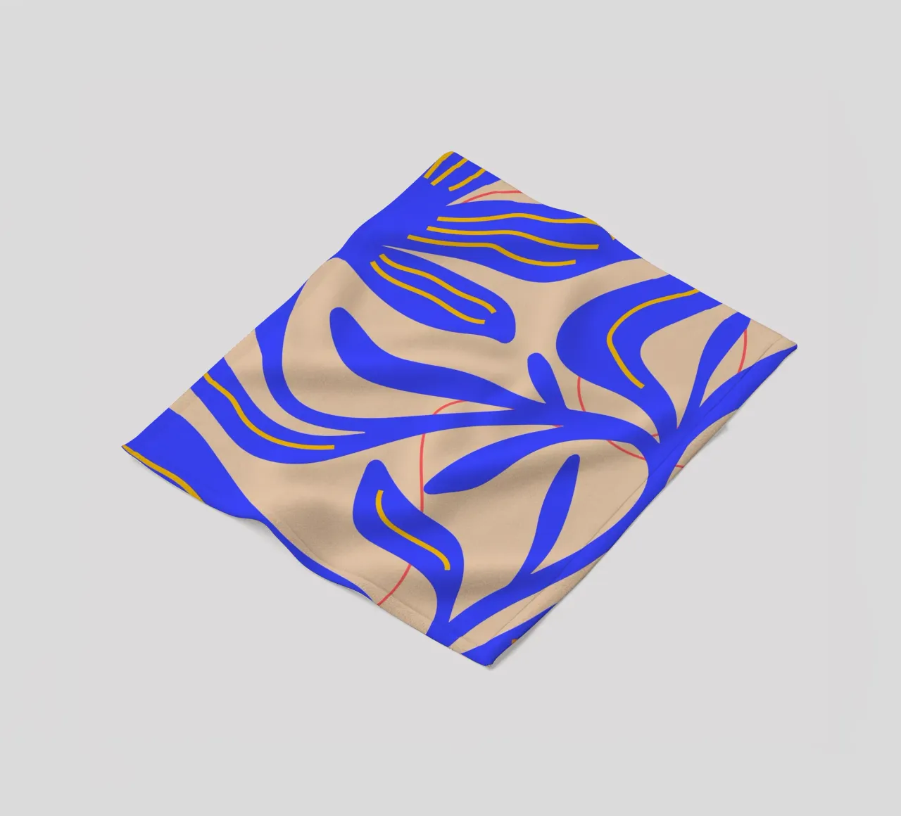Abstract Leaf & Flower Art Print | Botanical  | Modern coperta in pile da PrintCessStudio