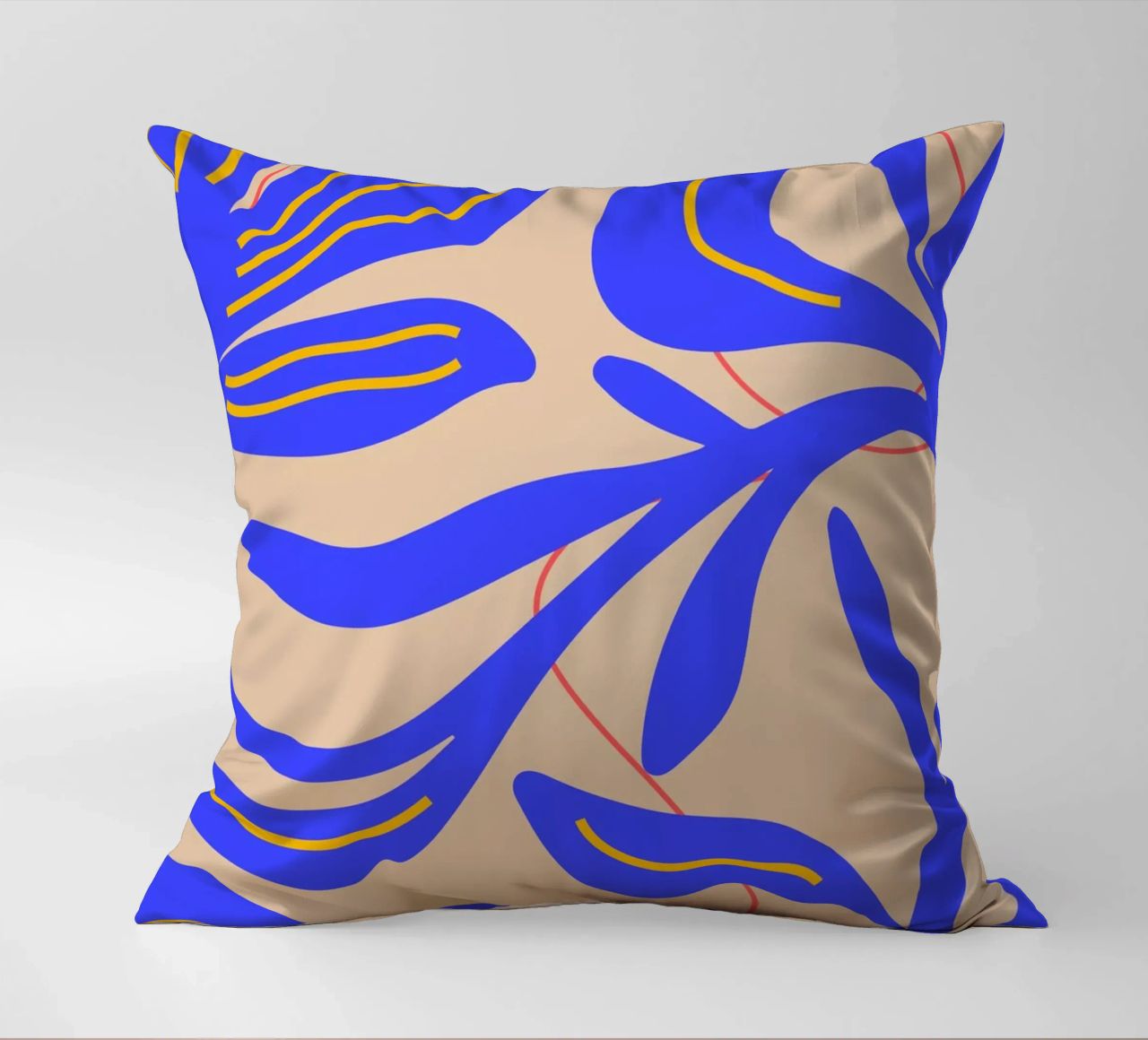 Abstract Leaf & Flower Art Print | Botanical  | Modern cuscino da PrintCessStudio