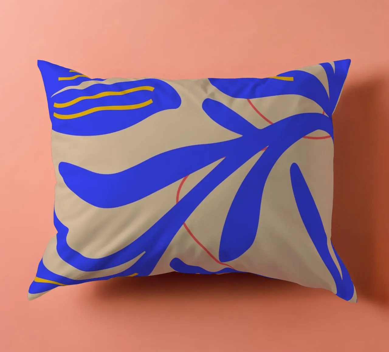 Abstract Leaf & Flower Art Print | Botanical  | Modern cojín de PrintCessStudio