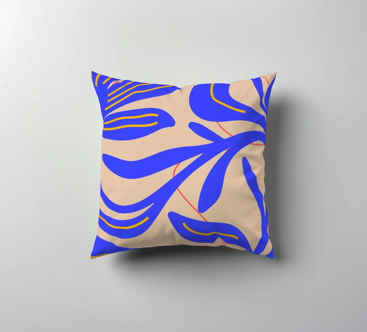 Abstract Leaf & Flower Art Print | Botanical  | Modern cuscino da PrintCessStudio
