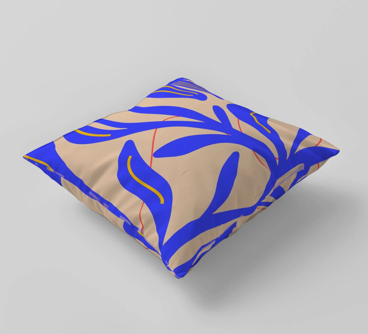 Abstract Leaf & Flower Art Print | Botanical  | Modern cuscino da PrintCessStudio