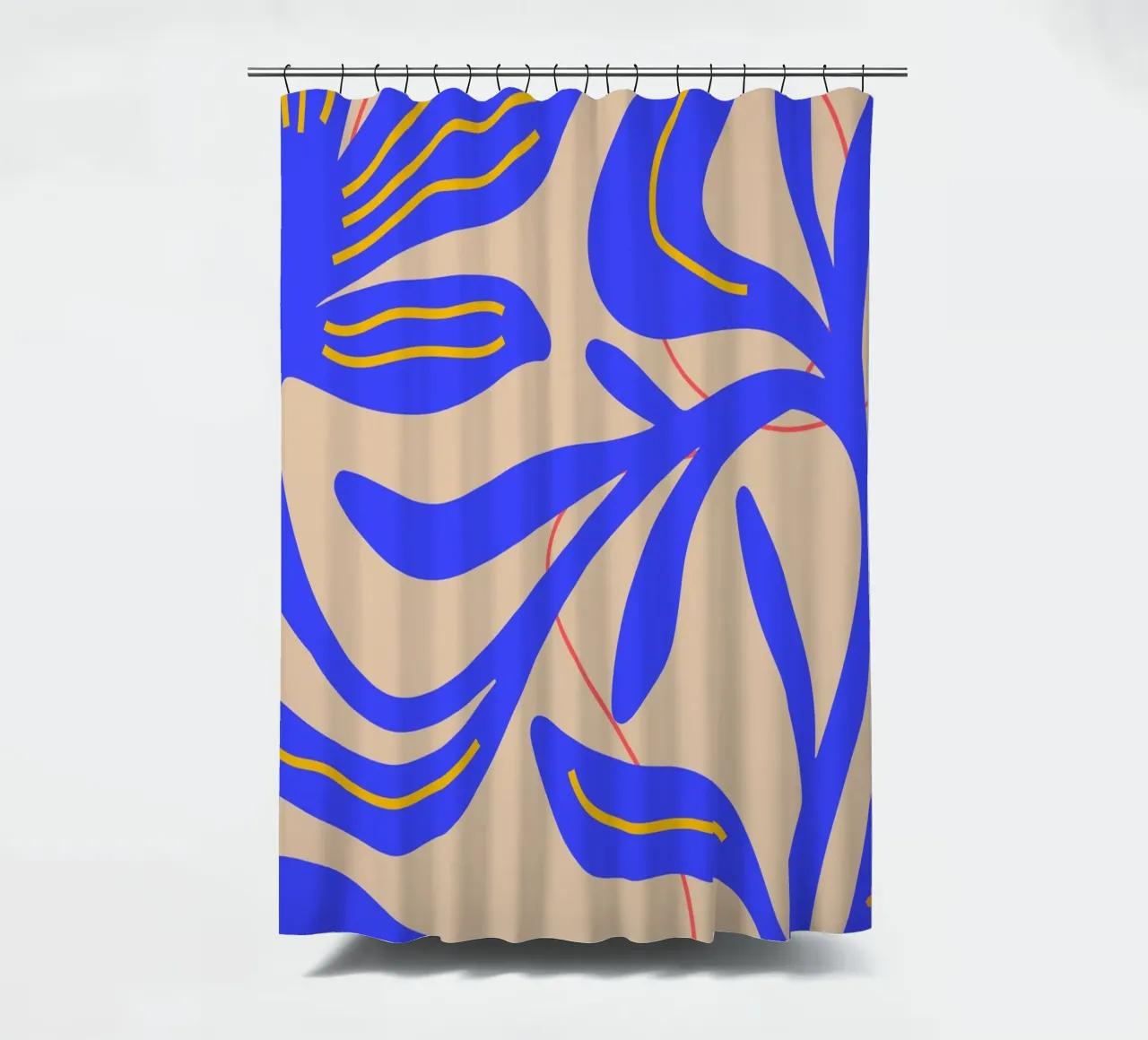 Abstract Leaf & Flower Art Print | Botanical  | Modern tenda da doccia da PrintCessStudio