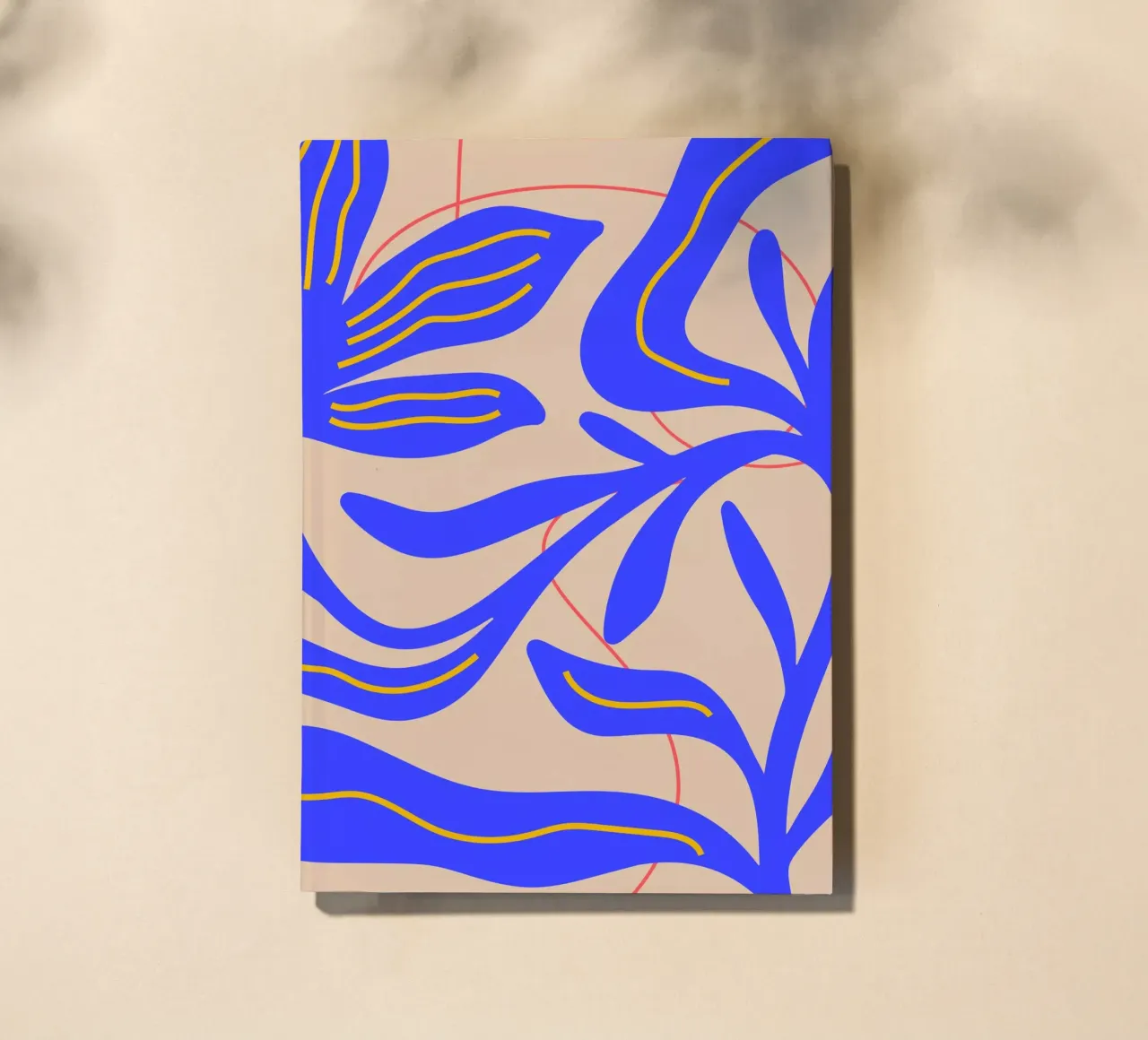 Abstract Leaf & Flower Art Print | Botanical  | Modern notebook by PrintCessStudio