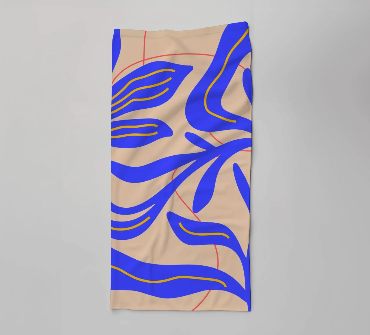 Abstract Leaf & Flower Art Print | Botanical  | Modern asciugamano da bagno da PrintCessStudio