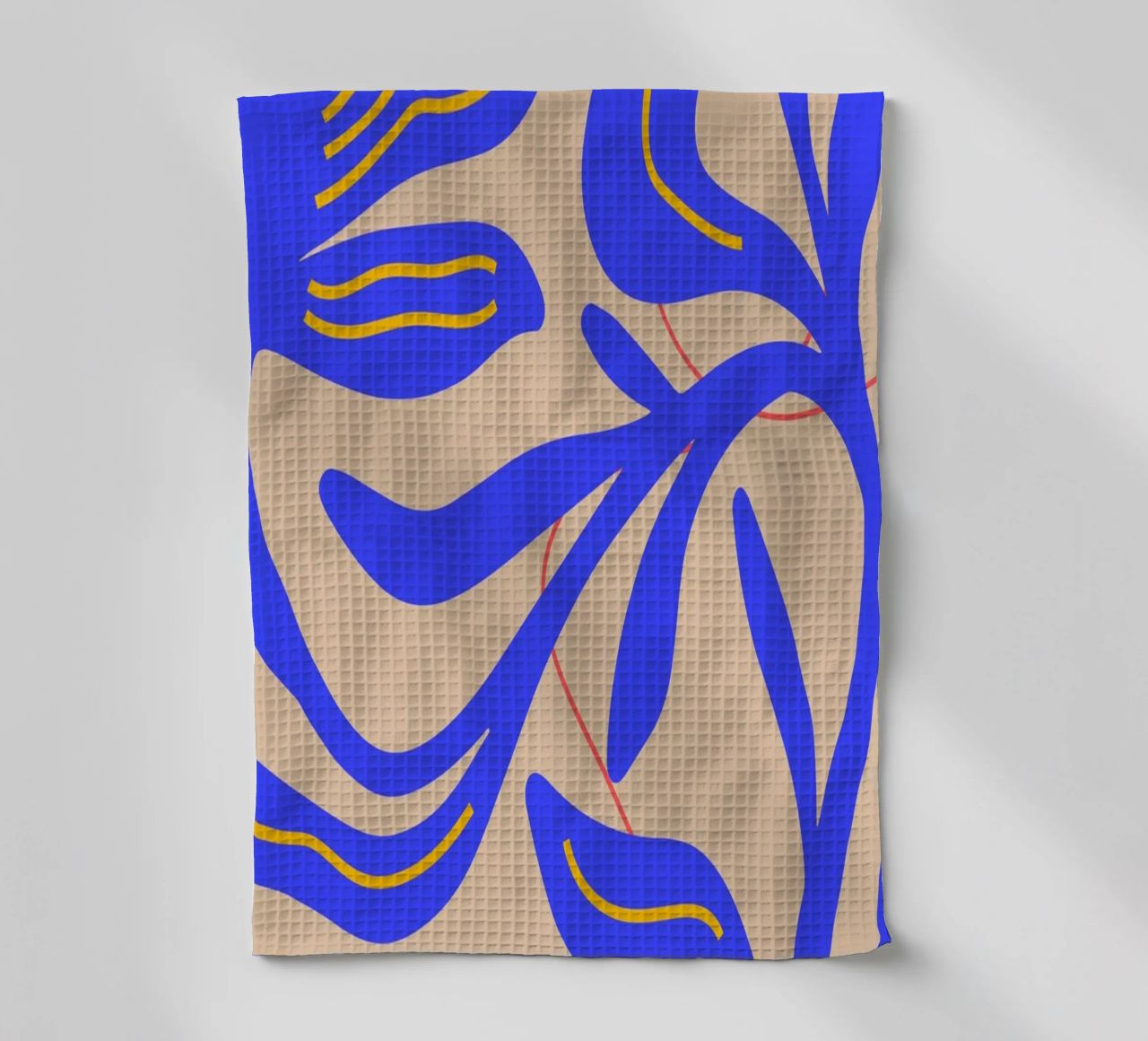 Abstract Leaf & Flower Art Print | Botanical  | Modern canovaccio da cucina da PrintCessStudio