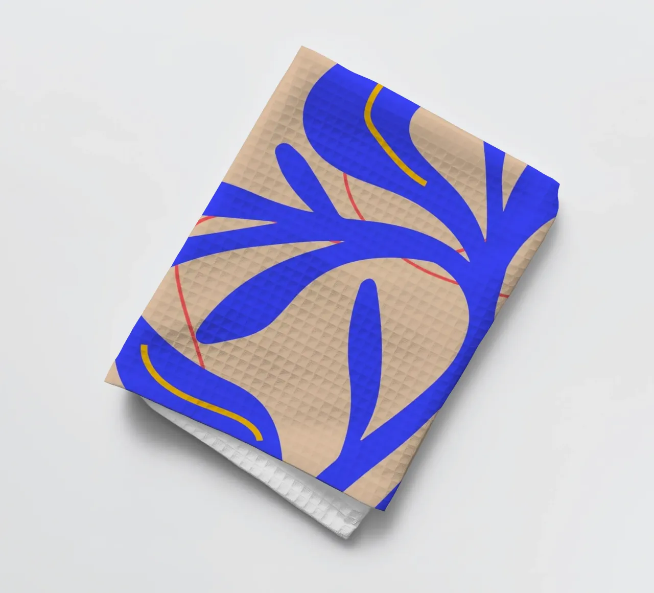 Abstract Leaf & Flower Art Print | Botanical  | Modern canovaccio da cucina da PrintCessStudio