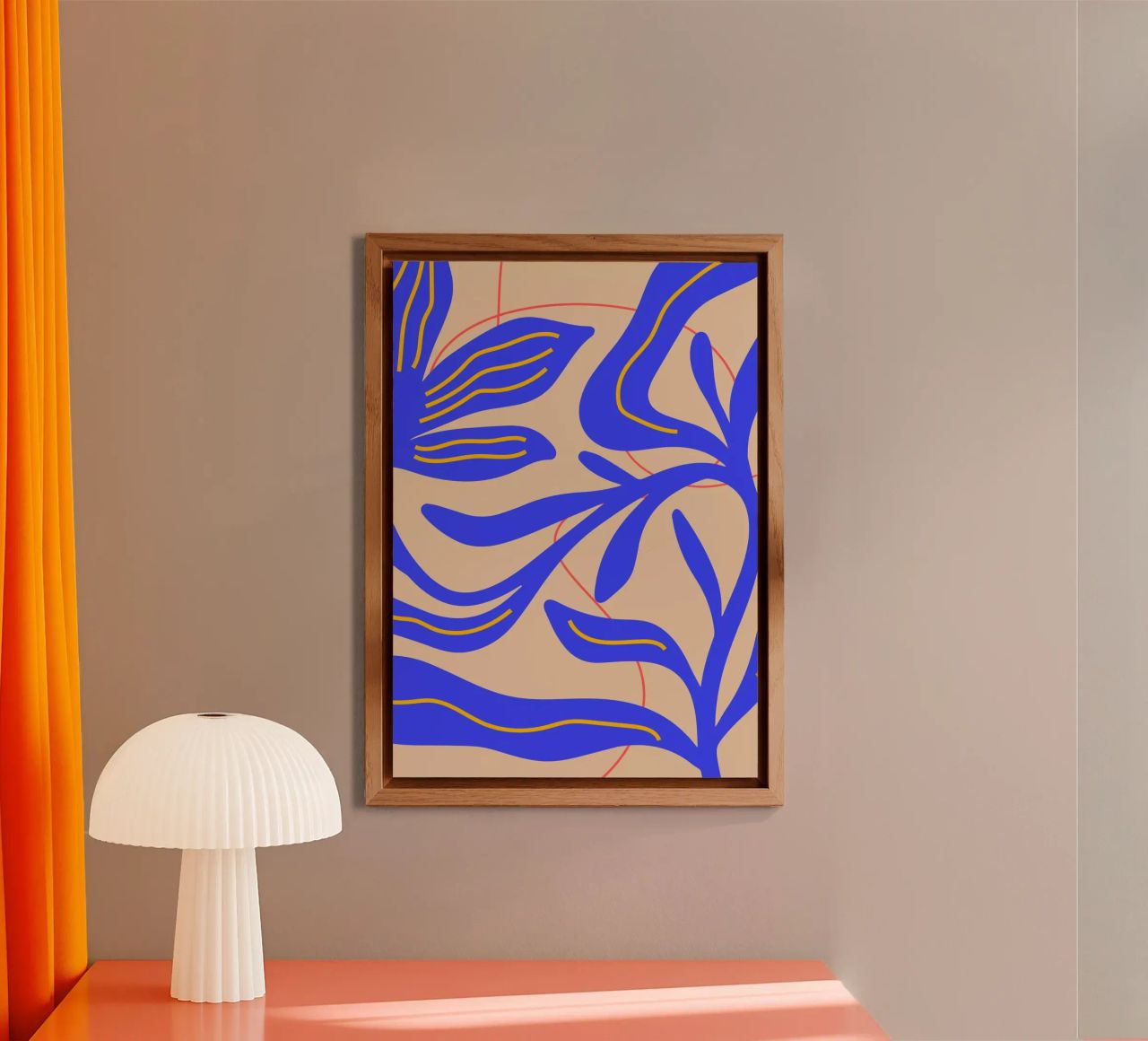 Abstract Leaf & Flower Art Print | Botanical  | Modern alluminio dibond da PrintCessStudio