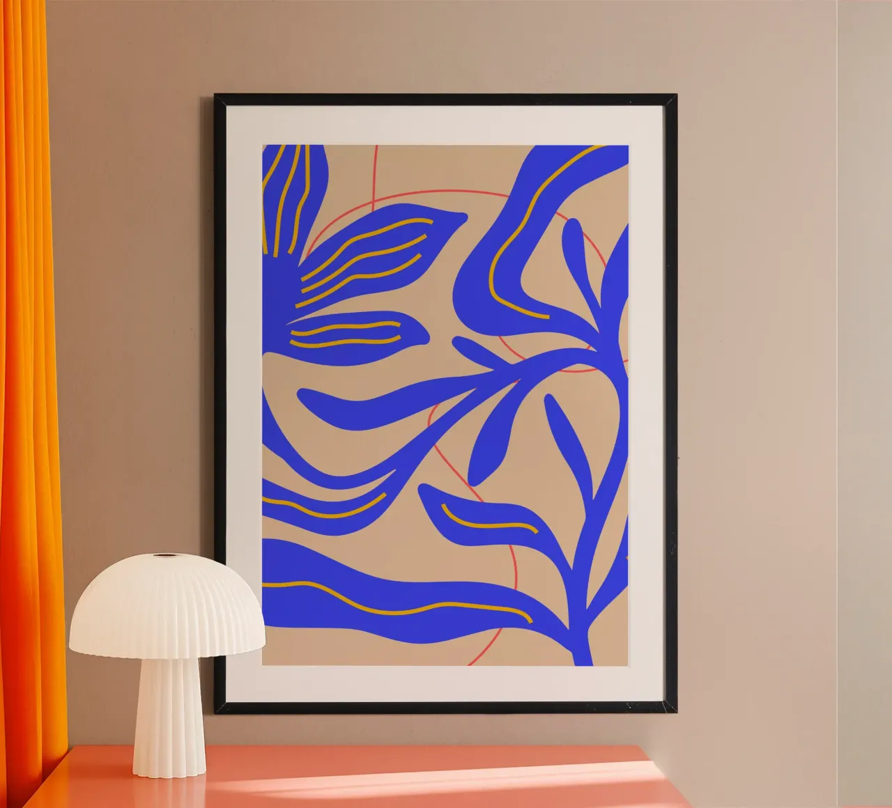 Abstract Leaf & Flower Art Print | Botanical  | Modern carta hahnemühle da PrintCessStudio