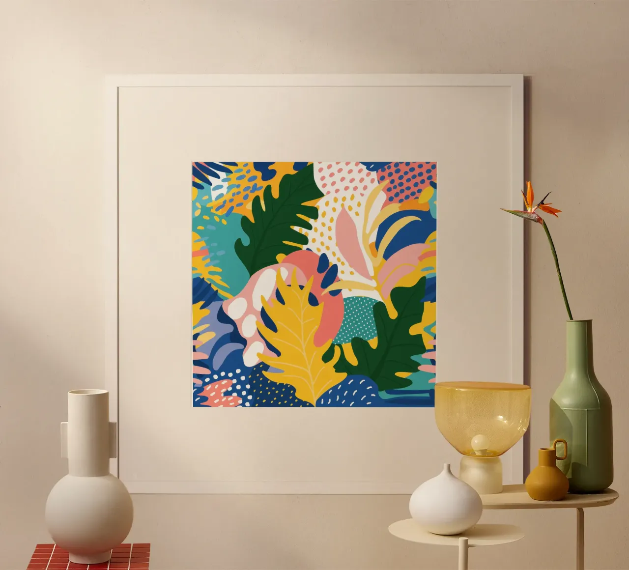 Giungla astratta di scarabocchi poster da Wish Studio