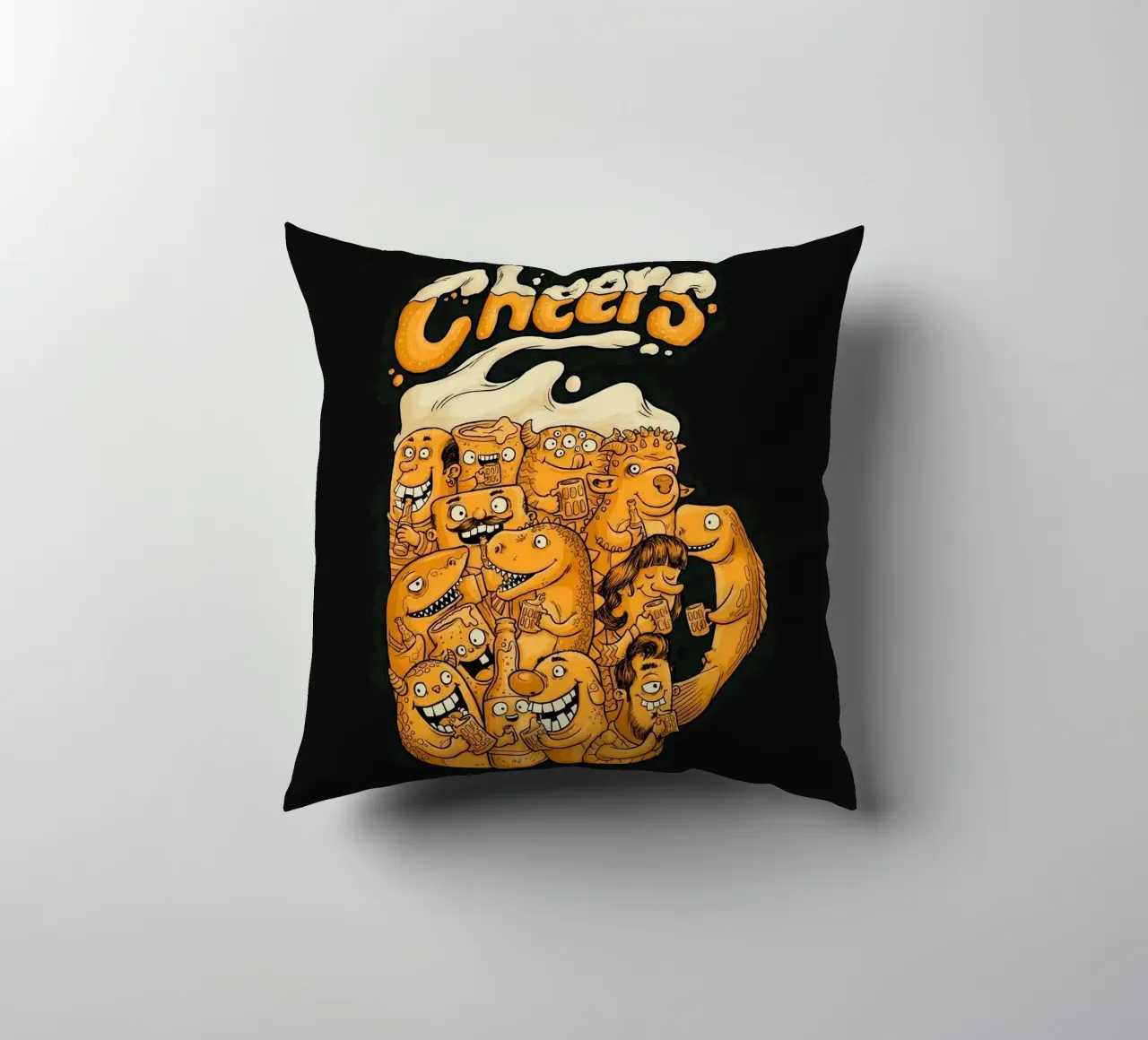 shape funny beer cuscino da comura